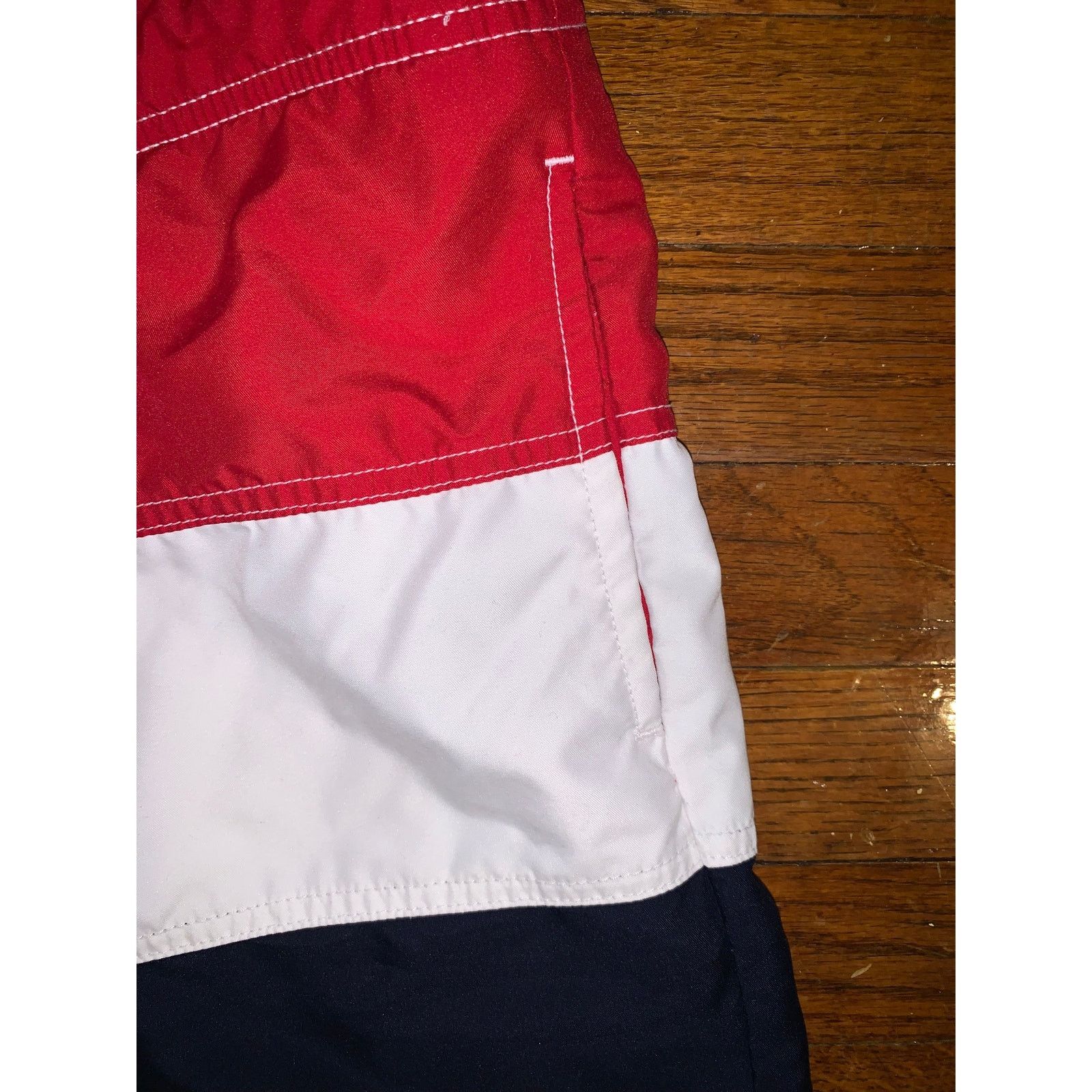 Trader Bay Trader Bay Red White Blue Swim Trunks Mens M 34 36 Patriotic Size US 32 / EU 48 - 4 Thumbnail