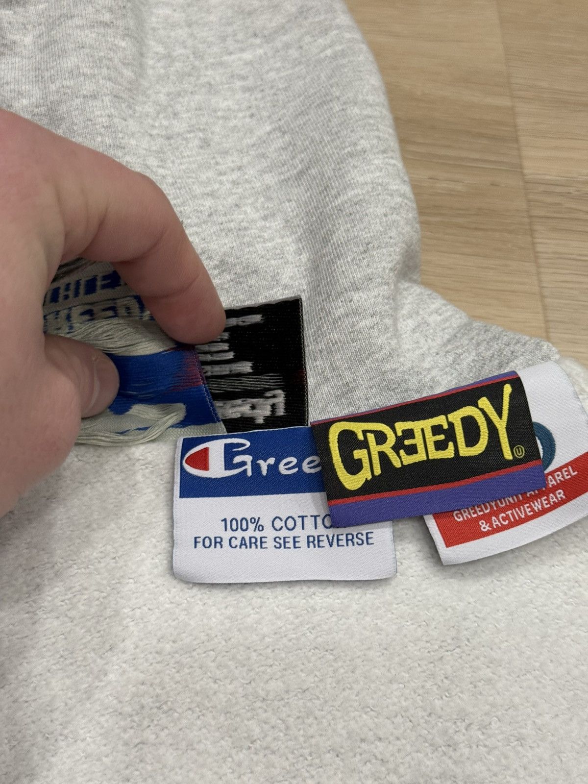 Greedy Unit × murd333r.fm Murd333r.fm Greedy Unit Inside Out Multi Tag Hoodie Size US XL / EU 56 / 4 - 18 Thumbnail