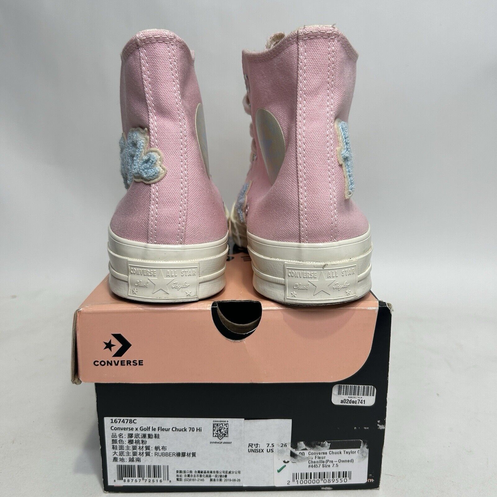 Converse Converse Chuck 70 Chenille x Golf Le Fleur “Almond Blossom” Size US 9.5 / IT 39.5 - 5 Thumbnail