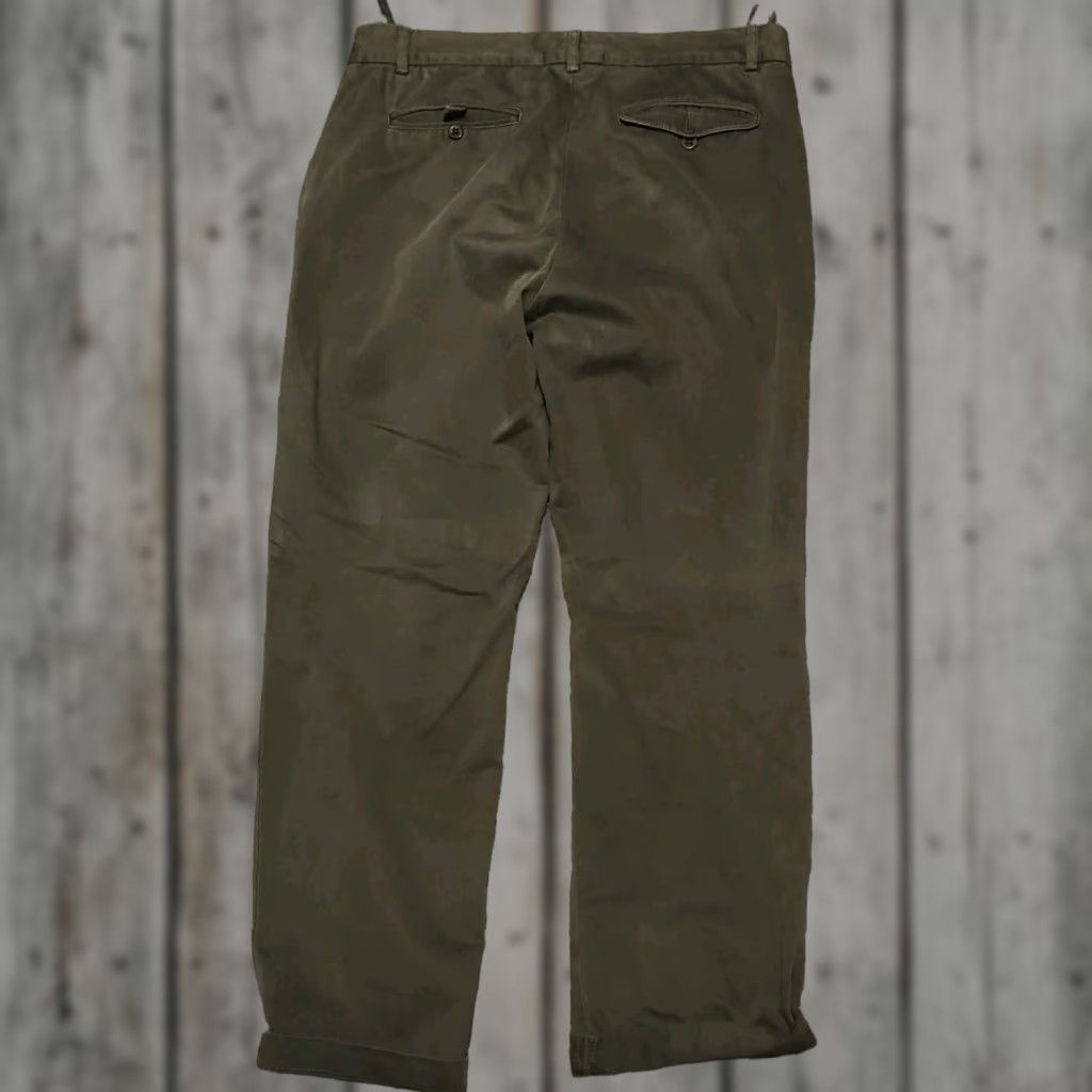 Our Legacy OUR LEGACY Pants Straight Green Olive Twill L32 Chino Cotton Men Regular Inseam 32 Size US 33 - 1 Thumbnail
