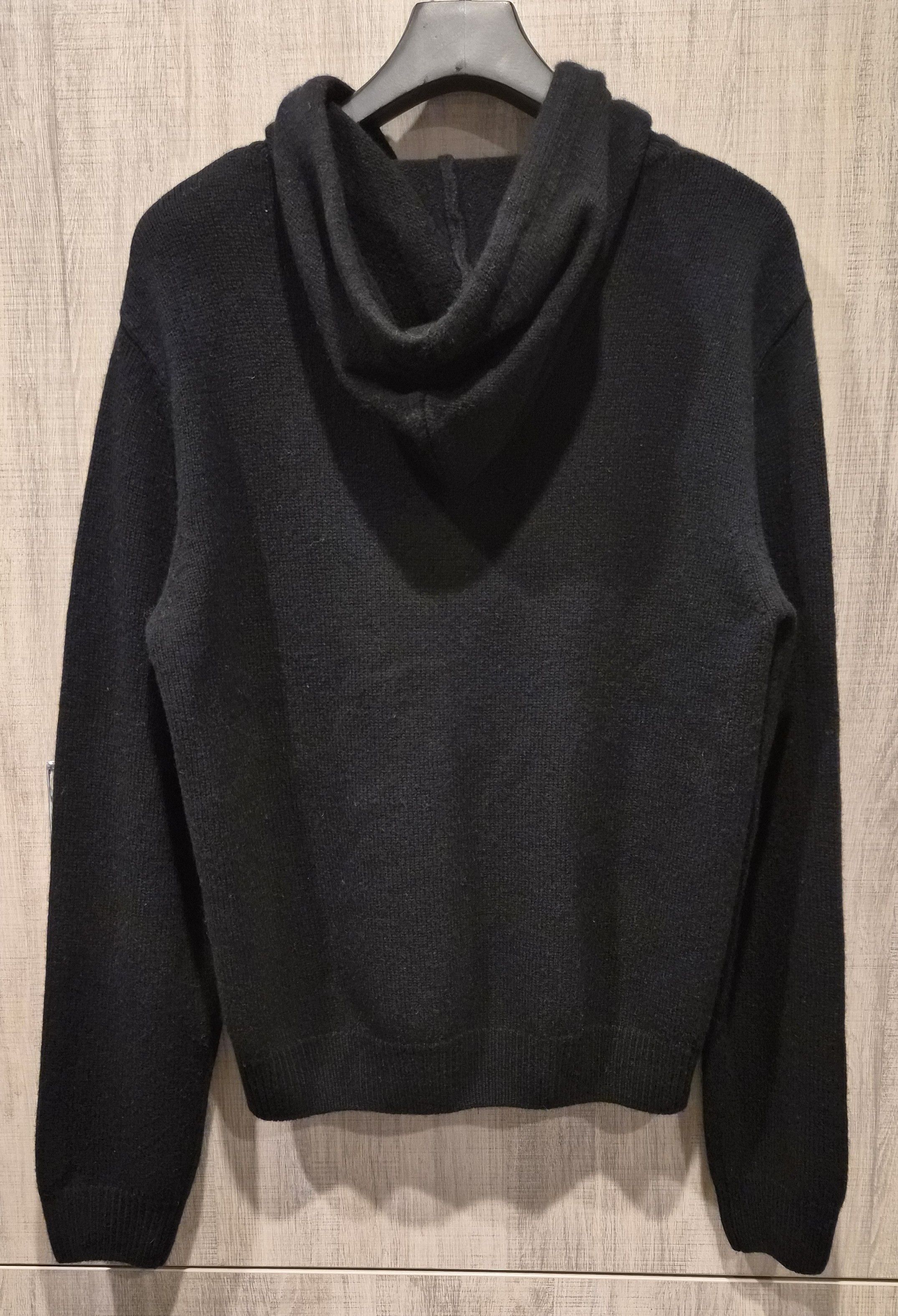 Celine Celine Black Wool Cashmere Blend Zip Hoodie Size US L / EU 52-54 / 3 - 2 Thumbnail