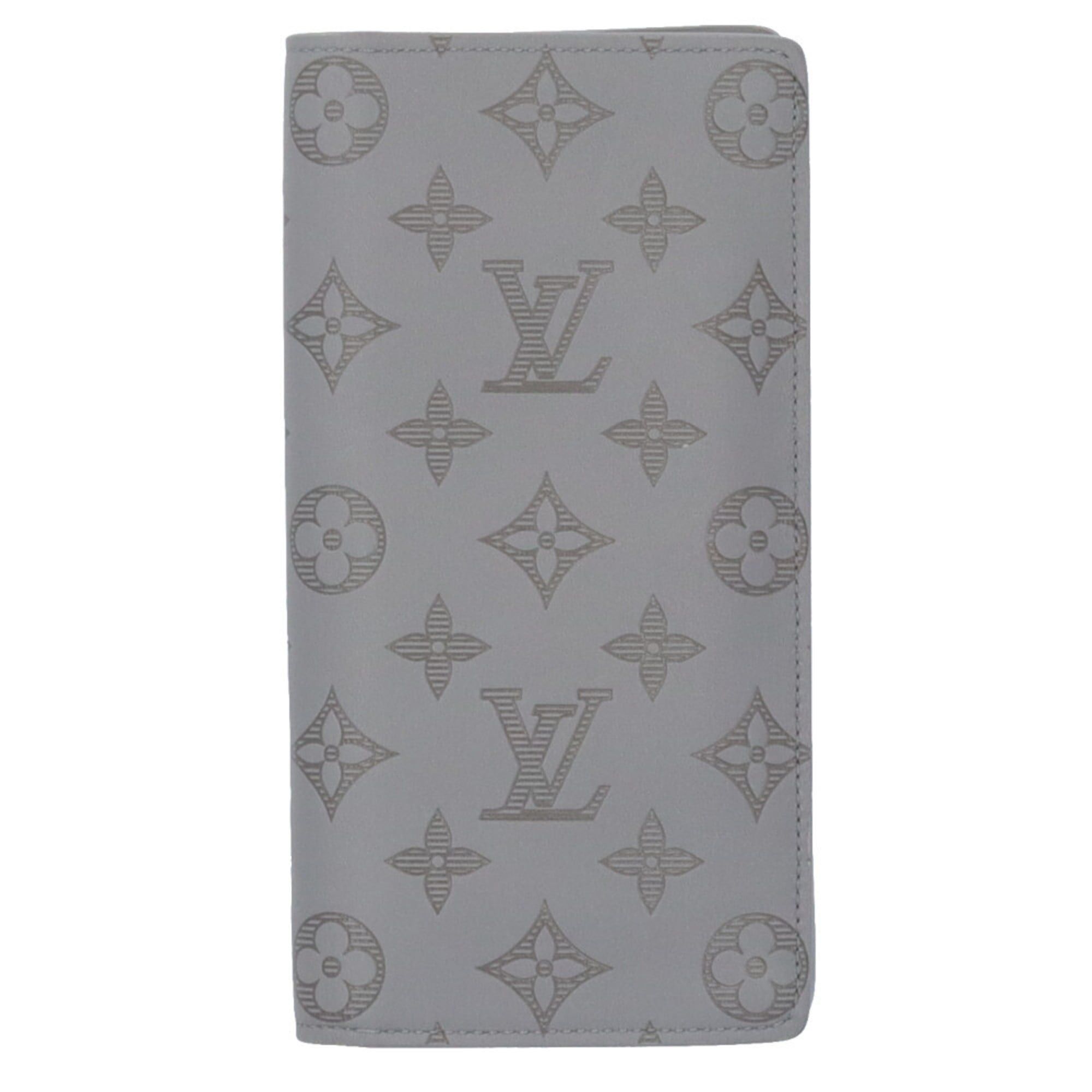 Louis Vuitton Pre-owned Louis Vuitton Portefeuille Brazza Monogram Shadow Long Wallet, Leather M81335, Men's/Women's. Size ONE SIZE - 1 Thumbnail