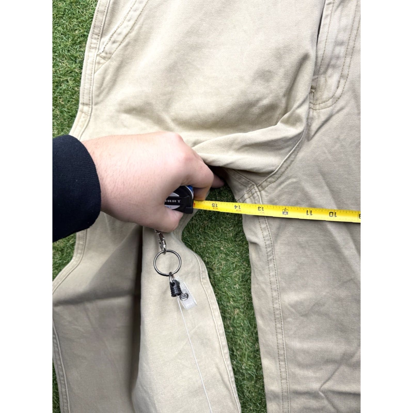 Vintage VINTAGE Aeropostale Chino Pants Mens 36x32 Tan Khaki NWT Cargo Pocket Straight Casual Beige Cotton Regular Pants Mens Size US 36 / EU 52 - 7 Thumbnail