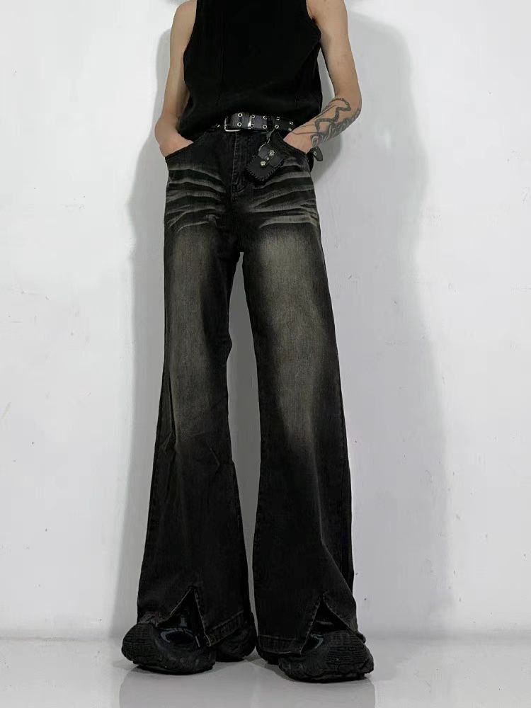 High street vintage micro flare baggy jeans