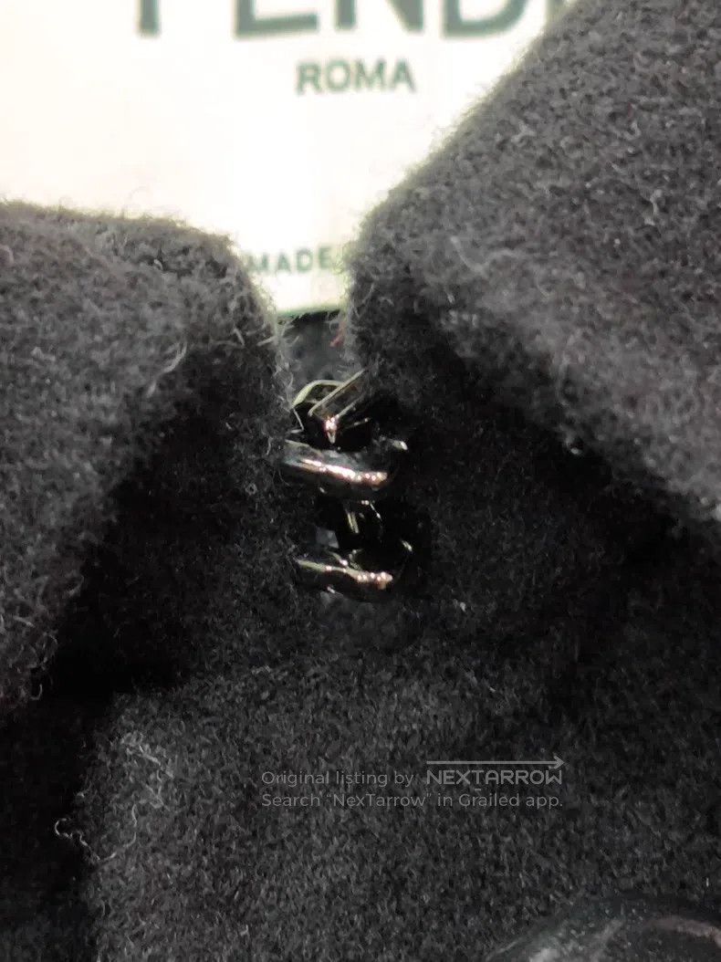 Fendi Fendi Long-sleeved shirt with wool print inside, navy blue Size XS / US 0-2 / IT 36-38 - 5 Thumbnail