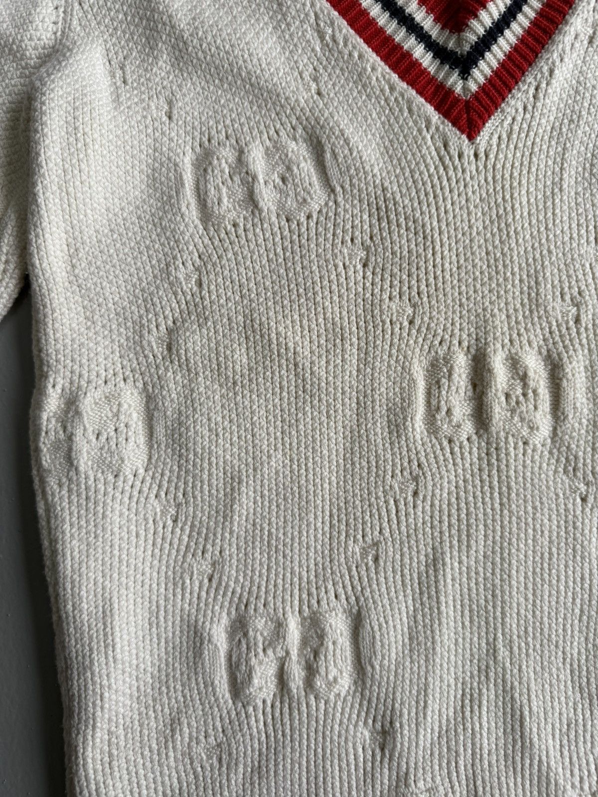 Gucci Gucci - Monogram Vneck Longsleeves Size S / US 4 / IT 40 - 6 Thumbnail