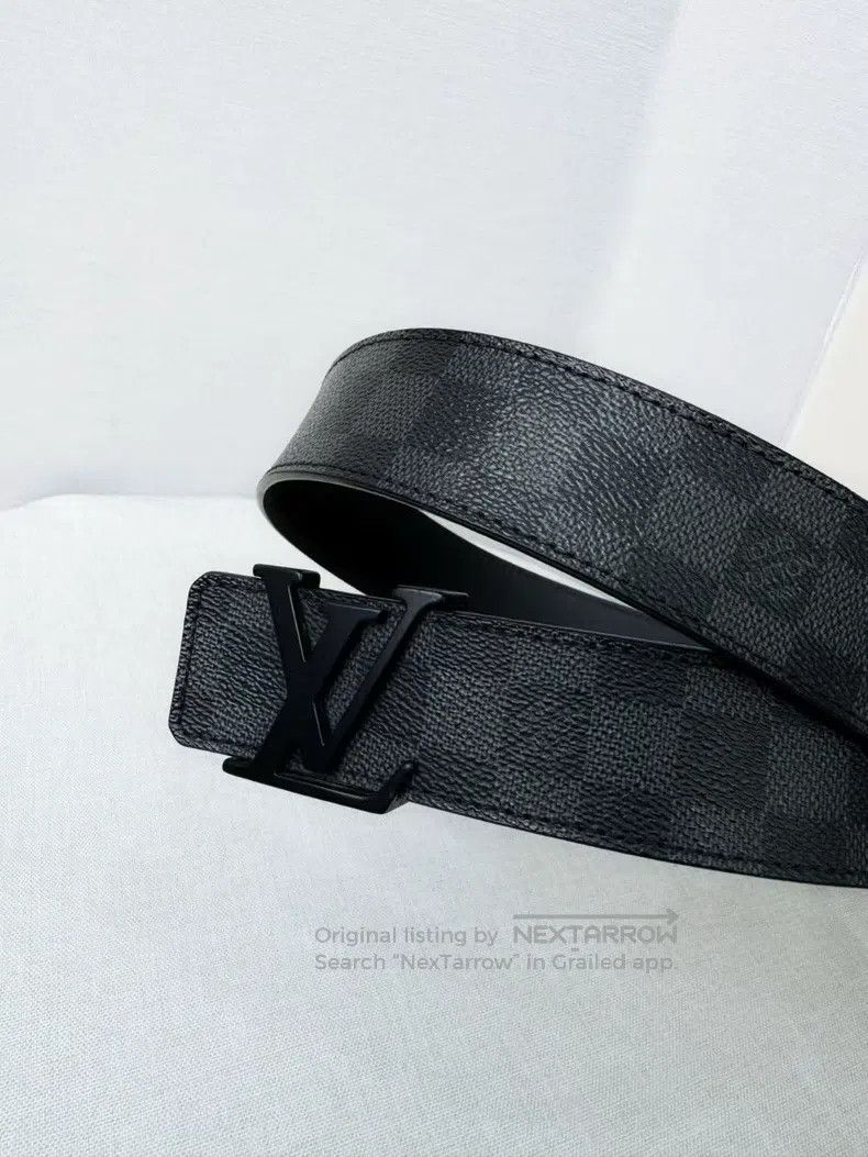 Louis Vuitton Louis Vuitton Classic checkerboard black belt Size ONE SIZE - 1 Thumbnail