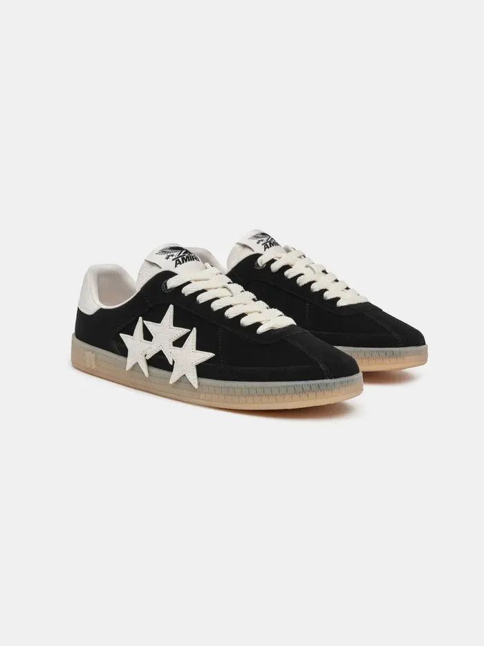 Amiri o1s1wg110526 Suede Pacific Low-Top Sneakers Black/White Size US 14 / EU 47 - 2 Thumbnail