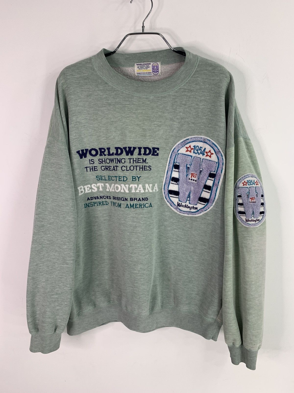Other × Vintage Vintage Worldwide Best Montana 1954 Sweatshirt XL Size Size US XL / EU 56 / 4 - 1 Thumbnail