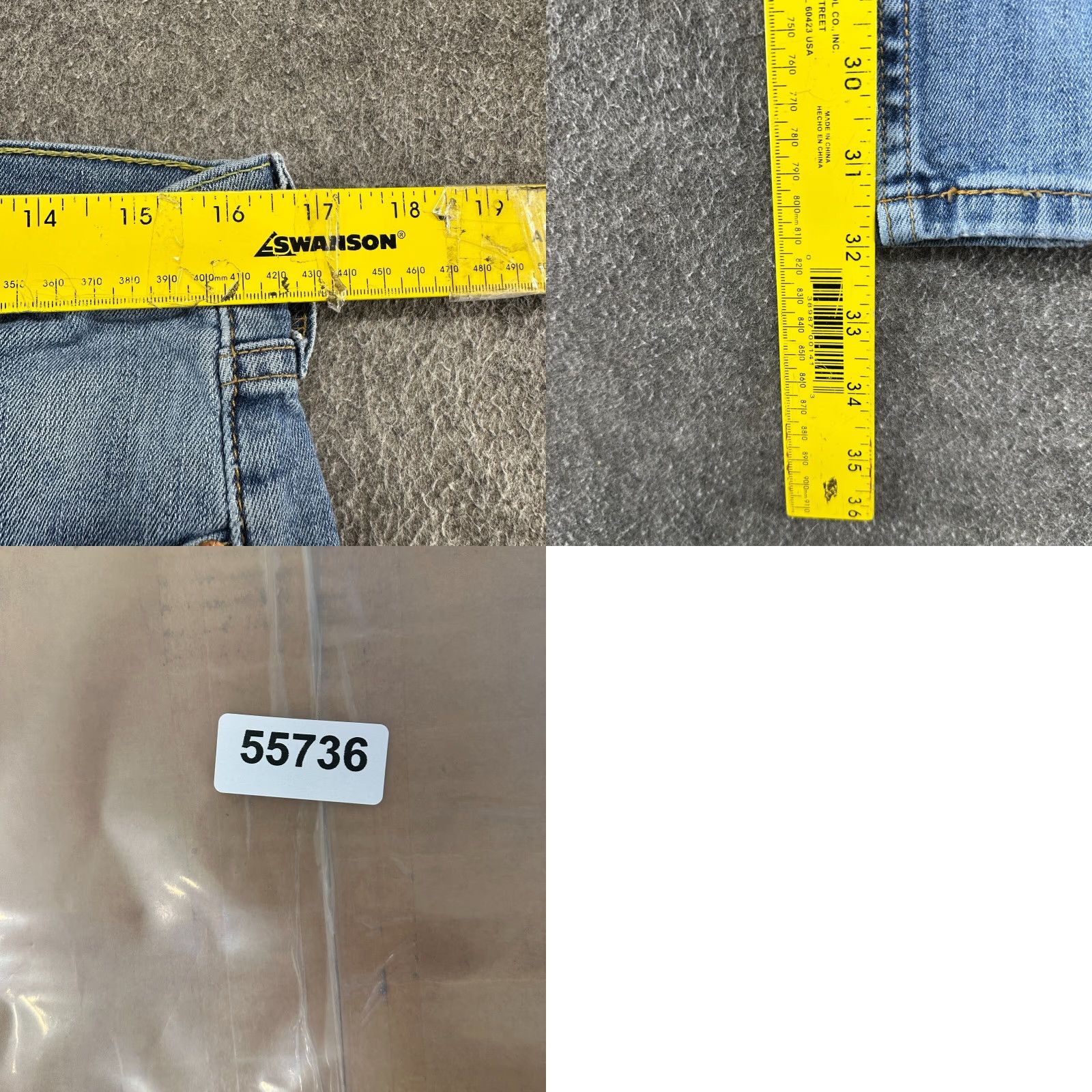 Levi's Levi's 511 Jeans Mens 33x32 Blue Slim Straight Jeans Stretch Denim Medium Wash 5-Pocket Mens Size US 33 - 9 Thumbnail