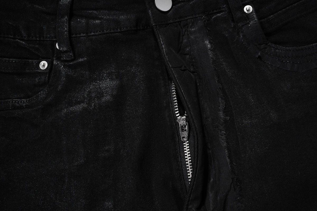 Japanese Brand Streetwear Wax Leather Stretch Hombre Baggy Flare Pants Size US 34 / EU 50 - 8 Thumbnail
