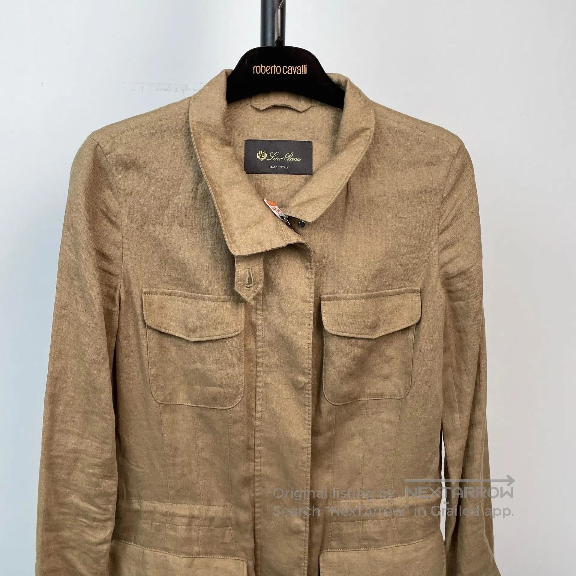 Loro Piana LORO PIANA Linen Zipper Jacket| Size XS / US 0-2 / IT 36-38 - 3 Thumbnail