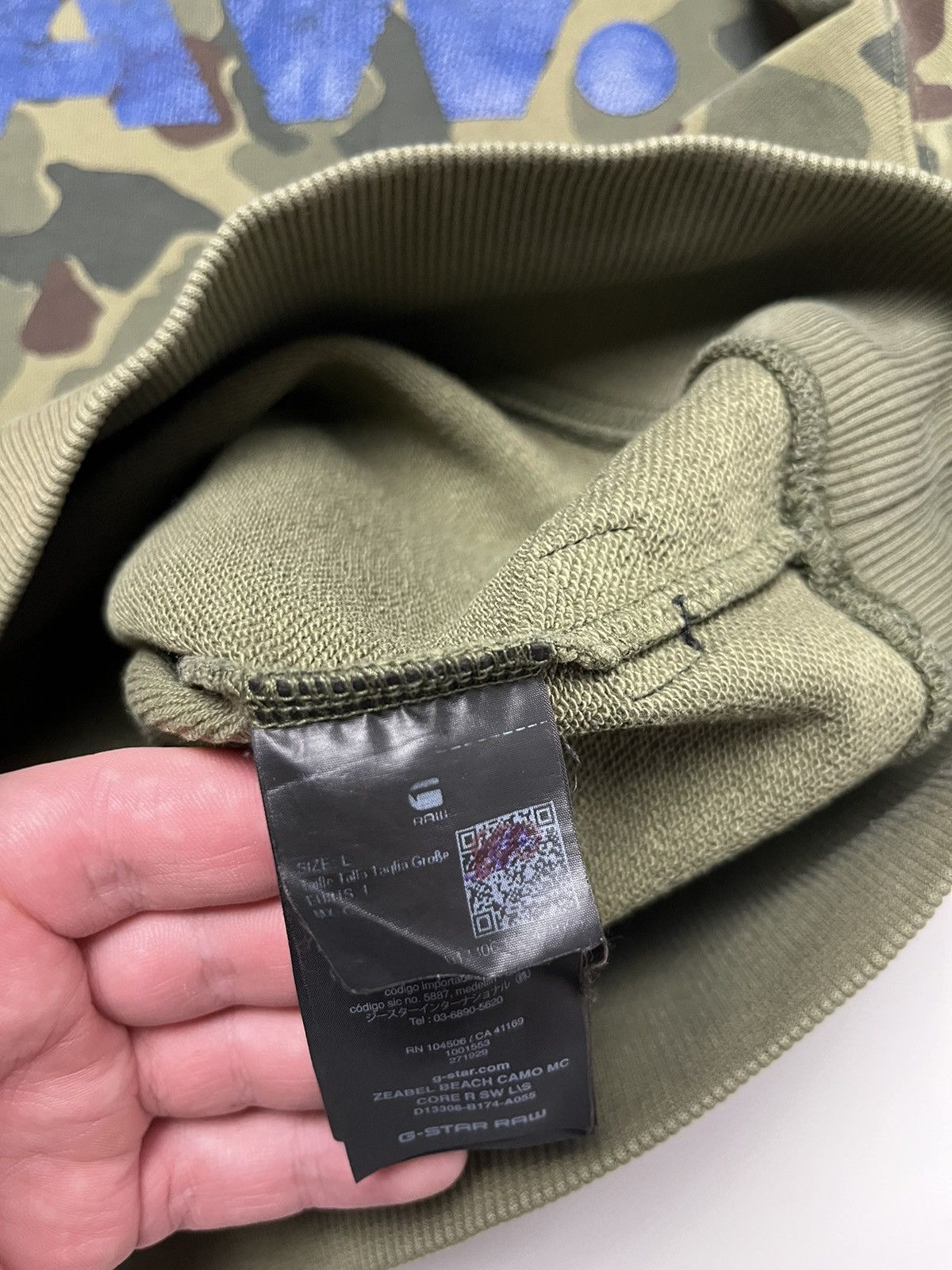 G-Star G-Star RAW camo heavyweight sweatshirt vintage military Size US L / EU 52-54 / 3 - 7 Thumbnail