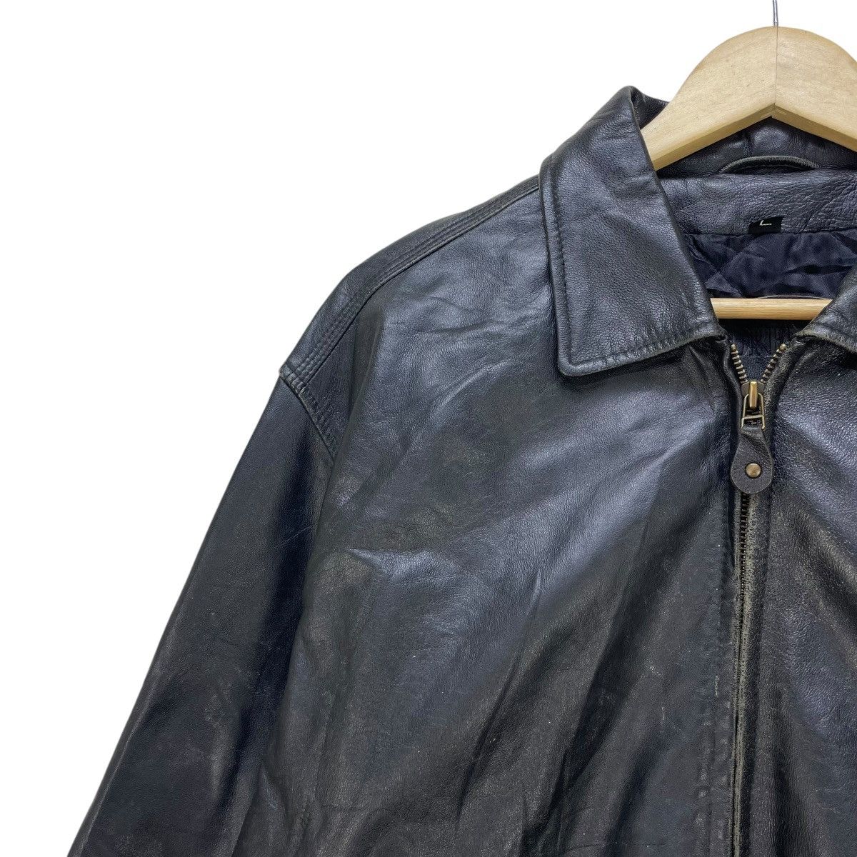 Genuine Leather × Japanese Brand Fiorenza Bomber Genuine Leather Jacket Size US M / EU 48-50 / 2 - 4 Thumbnail