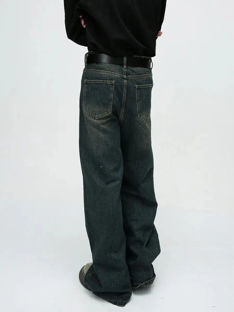 Japanese Brand Retro loose straight leg high street jeans Size US 32 / EU 48 - 2 Thumbnail
