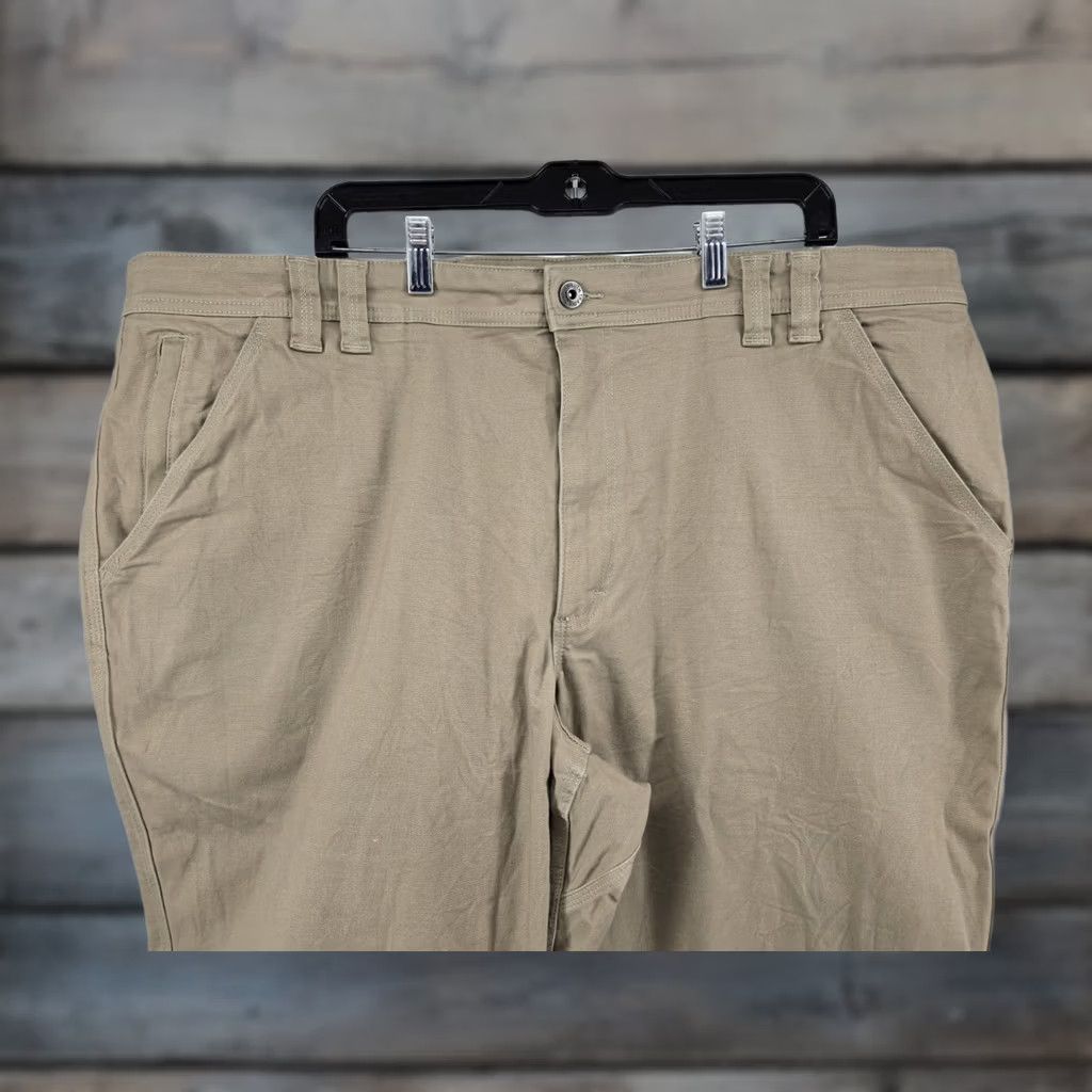 Duluth Trading Company Duluth Trading Co Flex Fire Hose Pants Khaki Cargo Canvas Workwear Men’s 44x30 Size US 44 / EU 60 - 1 Thumbnail