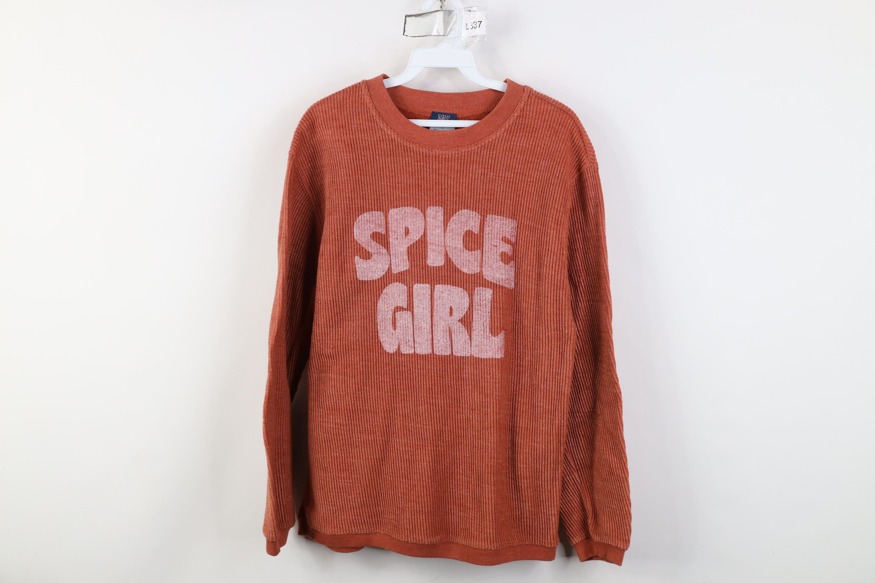 Vintage Vintage 90s Y2K Spice Girls Band Ribbed Knit Sweatshirt Size S / US 4 / IT 40 - 1 Thumbnail