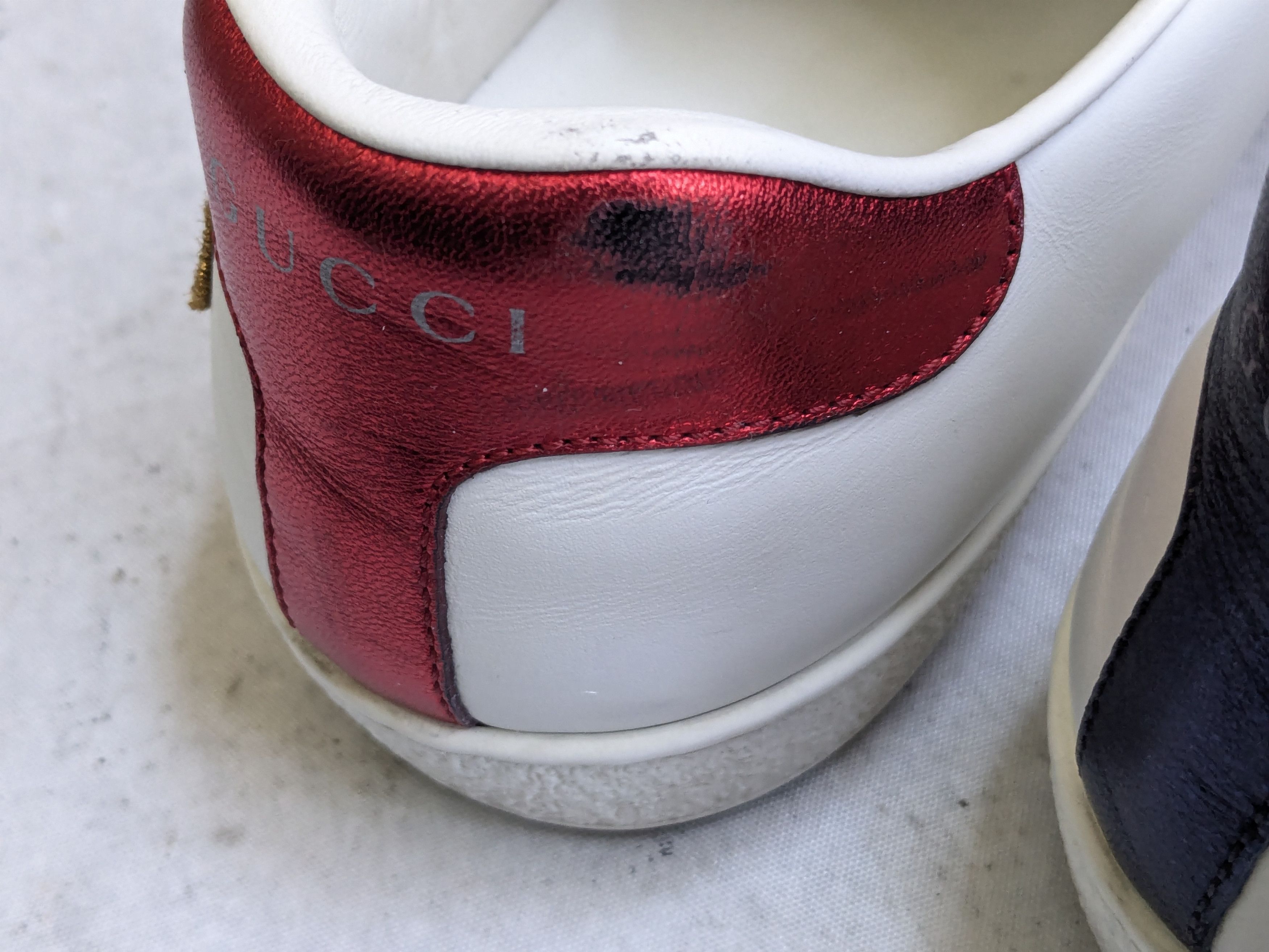 Gucci Gucci Ace Sneakers Loved 8.5 White Low Tops Leather Size US 8.5 / EU 41-42 - 16 Thumbnail
