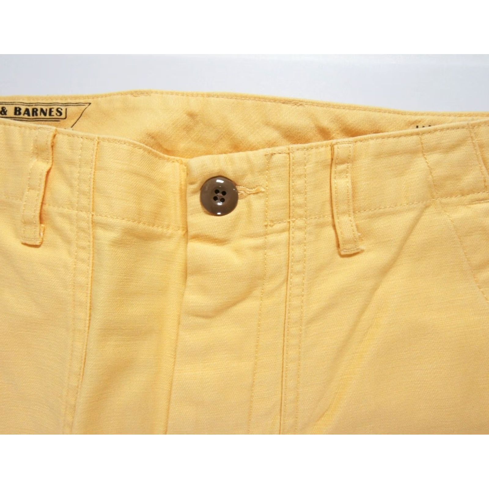 Wallace & Barnes Wallace & Barnes Pant Mens 32x30 Yellow Camp Pant Slub Cotton Outdoors NEW Size US 32 / EU 48 - 3 Thumbnail