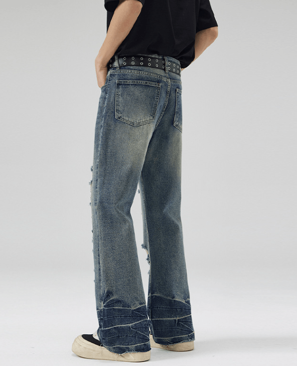 Japanese Brand × Jean American high street baggy ripped jeans y2k Size US 32 / EU 48 - 5 Thumbnail