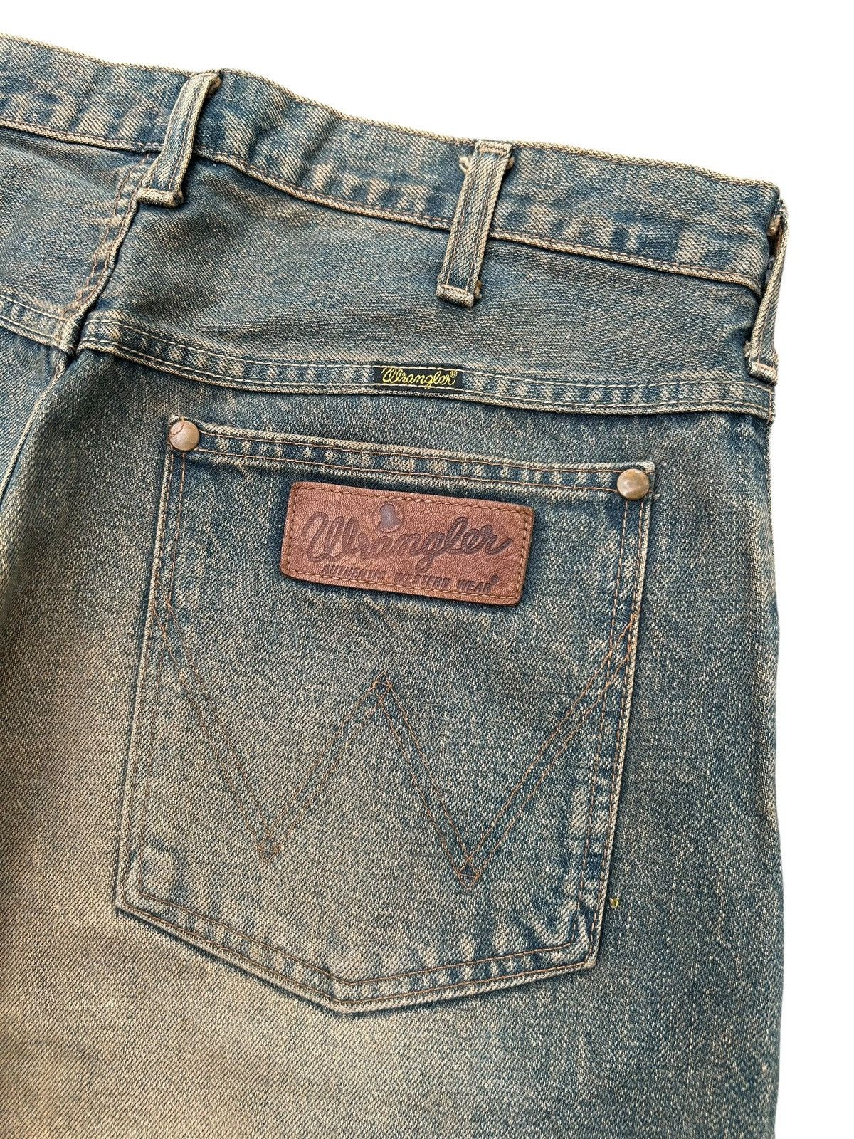 Kapital VINTAGE WRANGLER SELVEDGE BAGGY RUSTY DENIM JEANS Size US 33 - 11 Thumbnail