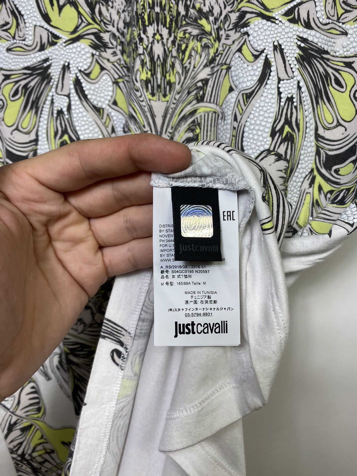 Just Cavalli Just Cavalli Y2k Rhinestone All Over Flower Print T-shirt Size US S / EU 44-46 / 1 - 12 Thumbnail