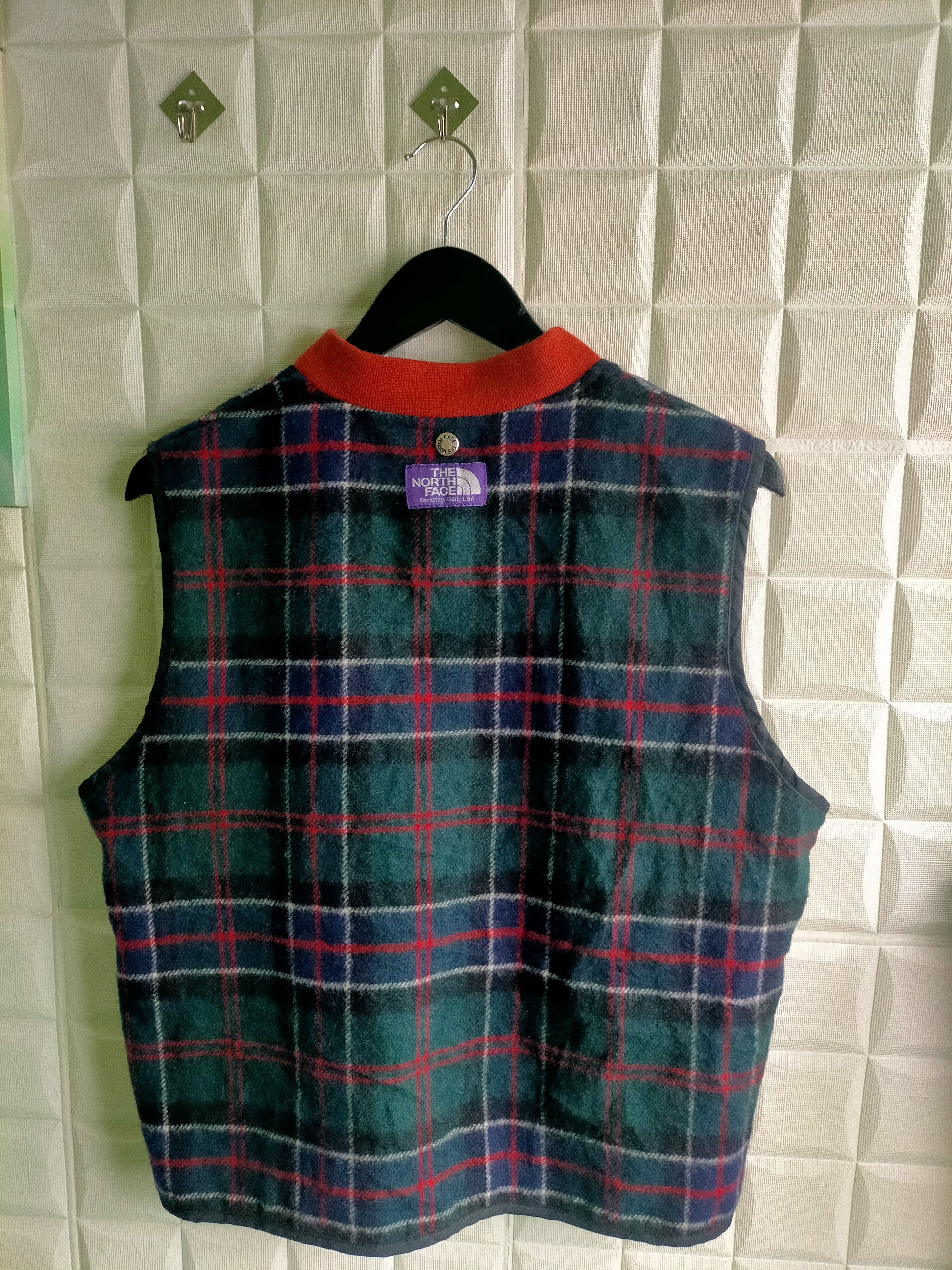 Japanese Brand × Nanamica × The North Face Vintage The North Face x Nanamica Gingham Wool Vest Size US L / EU 52-54 / 3 - 4 Thumbnail