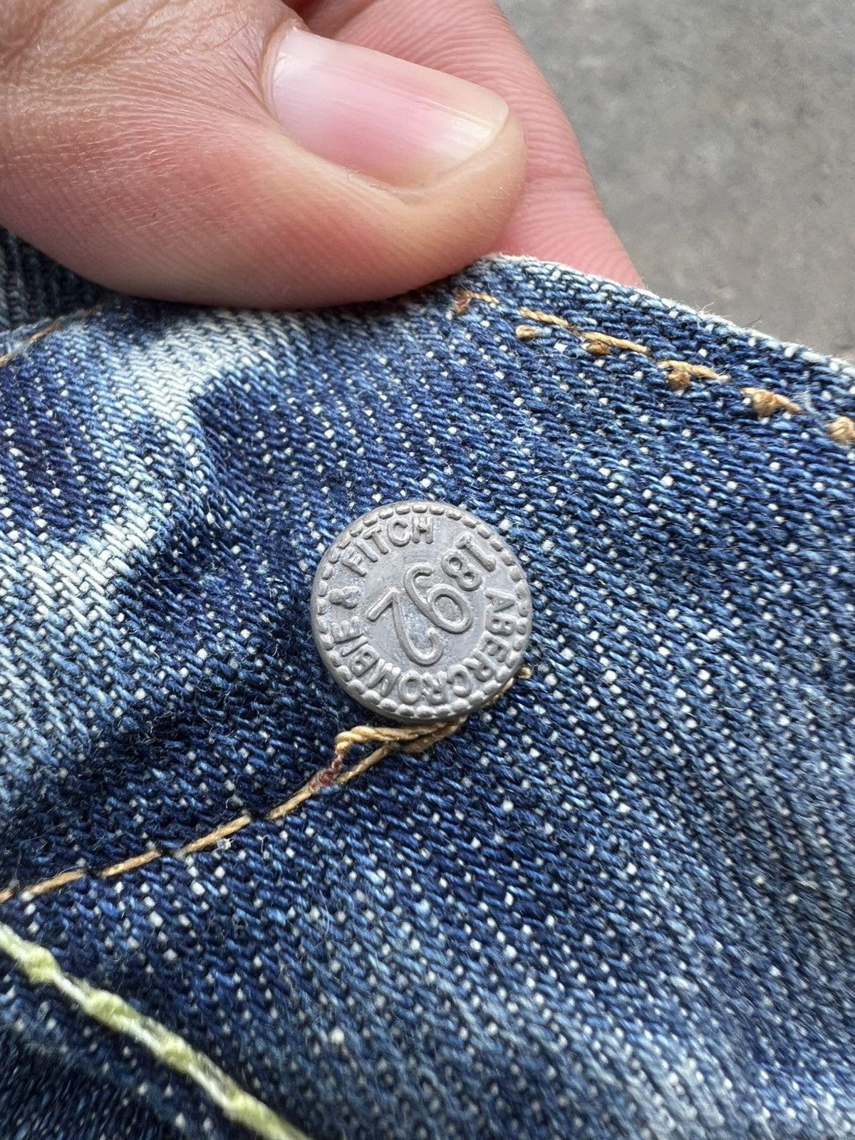 Abercrombie & Fitch × If Six Was Nine × Japanese Brand 💥Flare💥Vintage Abercrombie & Fitch Distress Jean Size US 31 - 21 Thumbnail