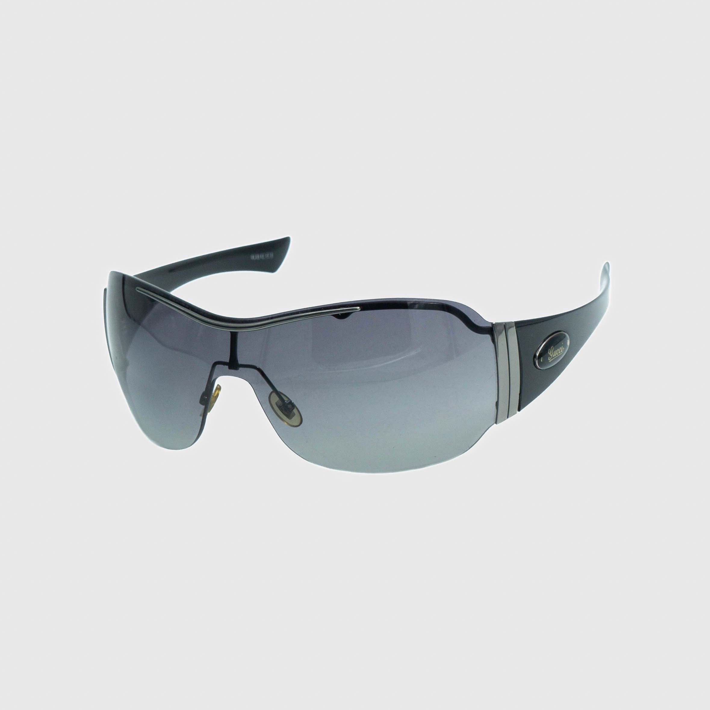 Gucci GUCCI GG 1855 Black Shield Mask Sunglasses Vintage 00s  display picture 1