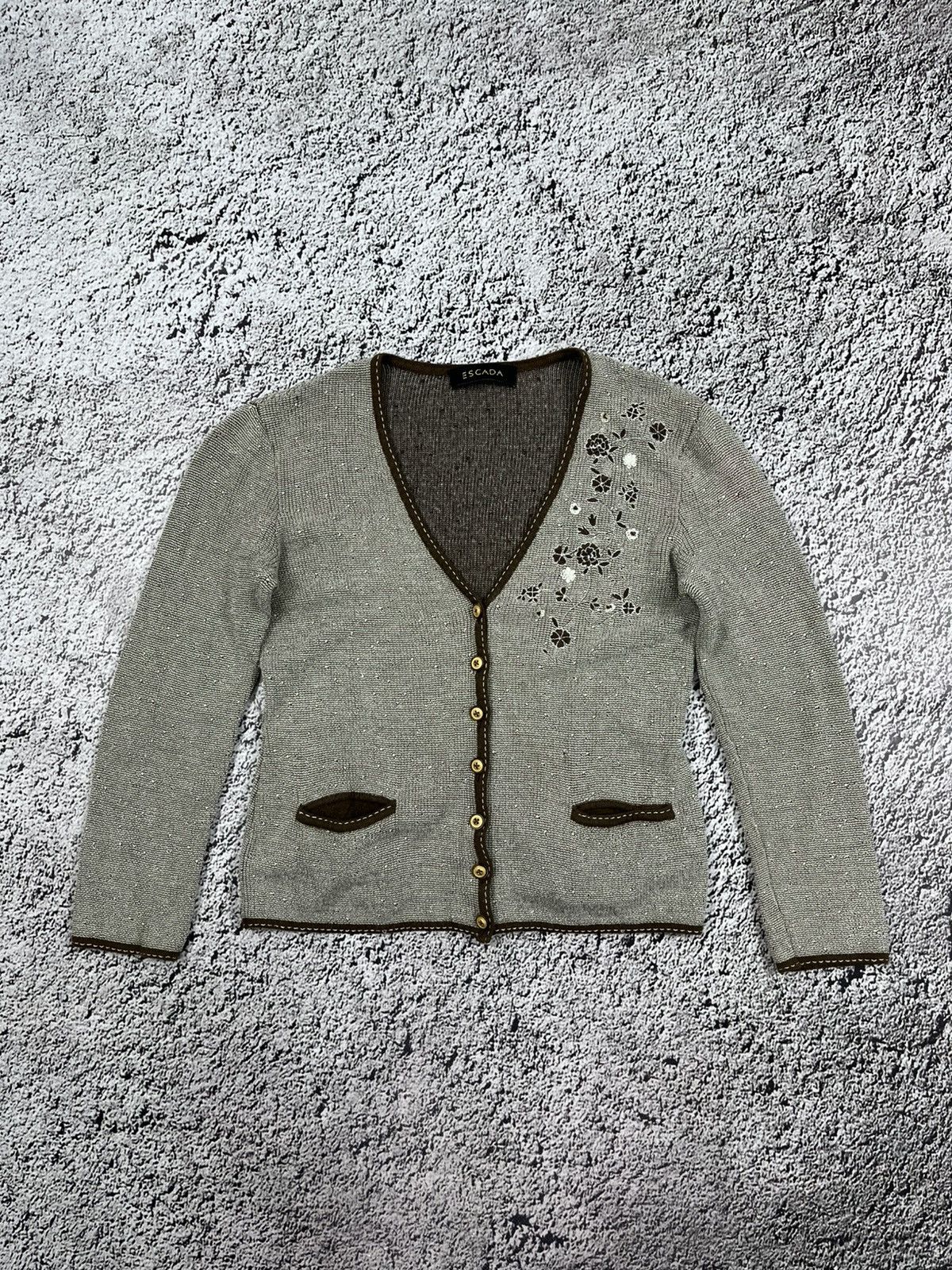 Escada Vintage Y2K Escada Lana Wool Sweater Button Ups Cardigan Size S / US 4 / IT 40 - 2 Thumbnail
