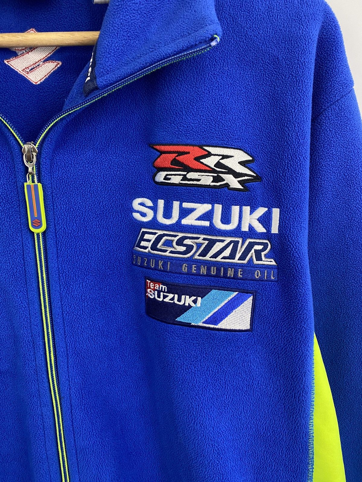 Japanese Brand 🇯🇵 Vintage Suzuki Racing Nascar Moto Fleece Retro Rare Y2K Size US L / EU 52-54 / 3 - 4 Thumbnail