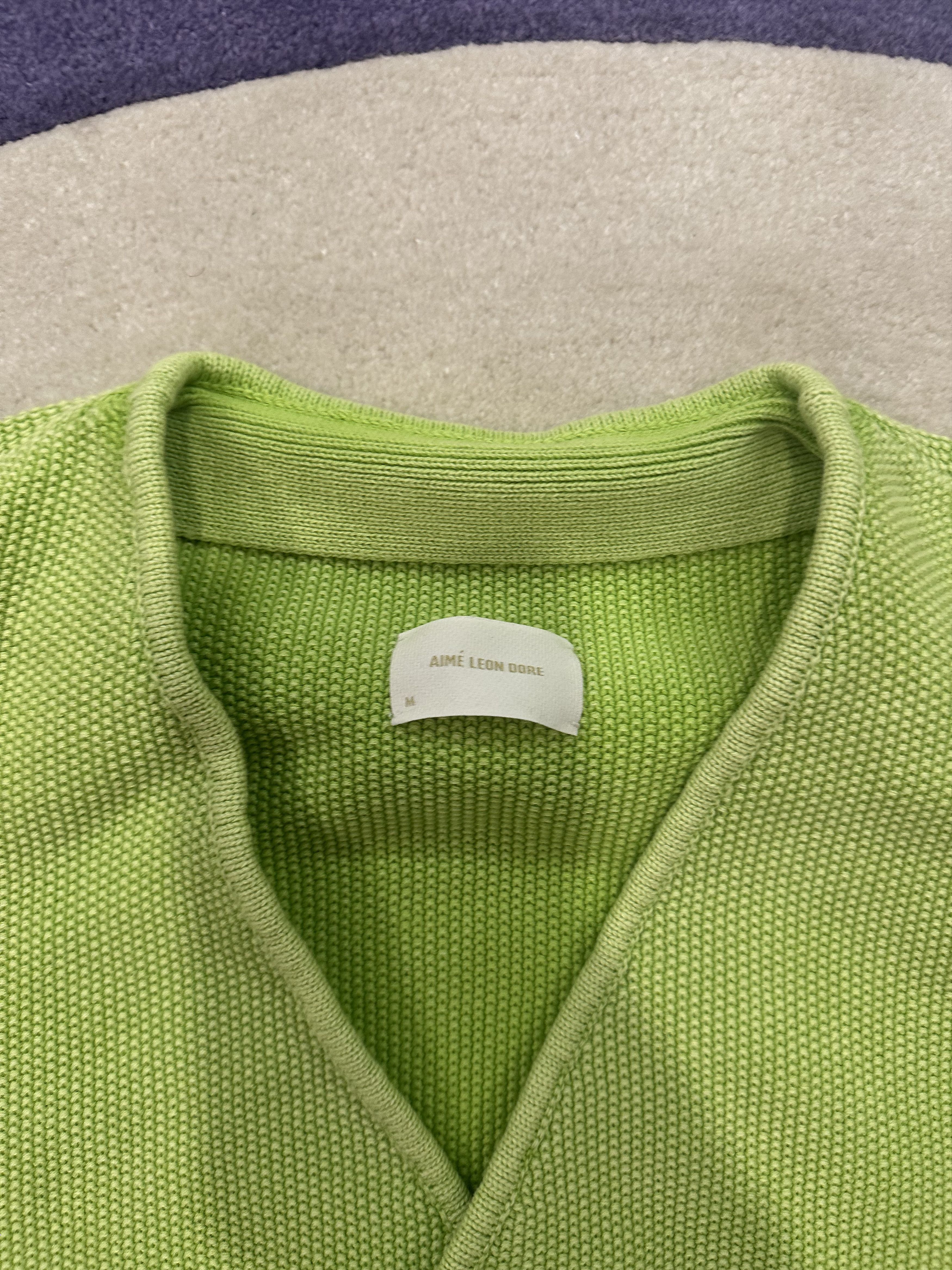 Aime Leon Dore ALD Aime Leon Dore Cardigan Knit Sweater Green Size US M / EU 48-50 / 2 - 6 Thumbnail
