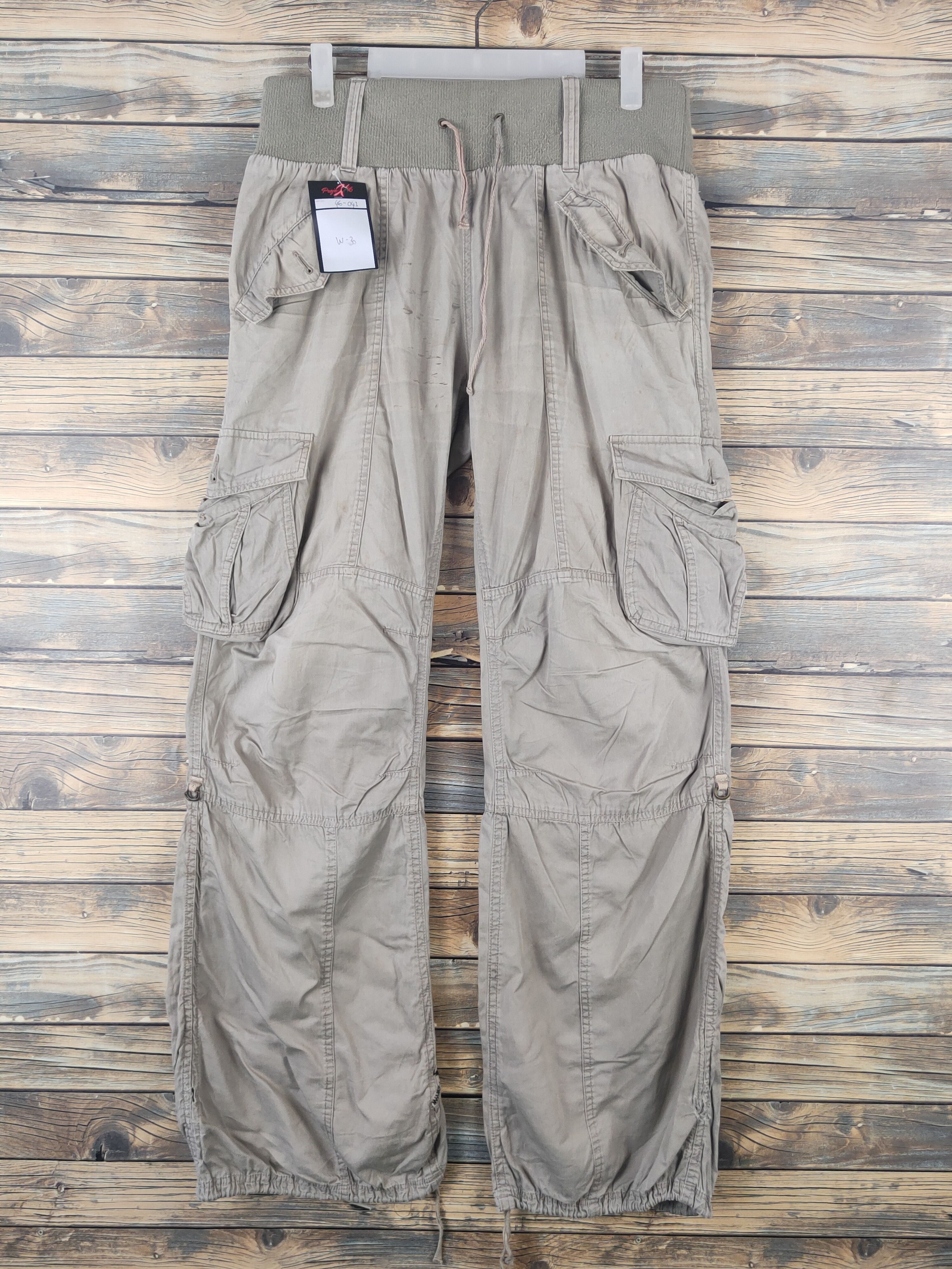 Japanese Brand DL Japanese Brand Gray Multipocket Cargo Pants #46-043 Size US 30 / EU 46 - 1 Thumbnail