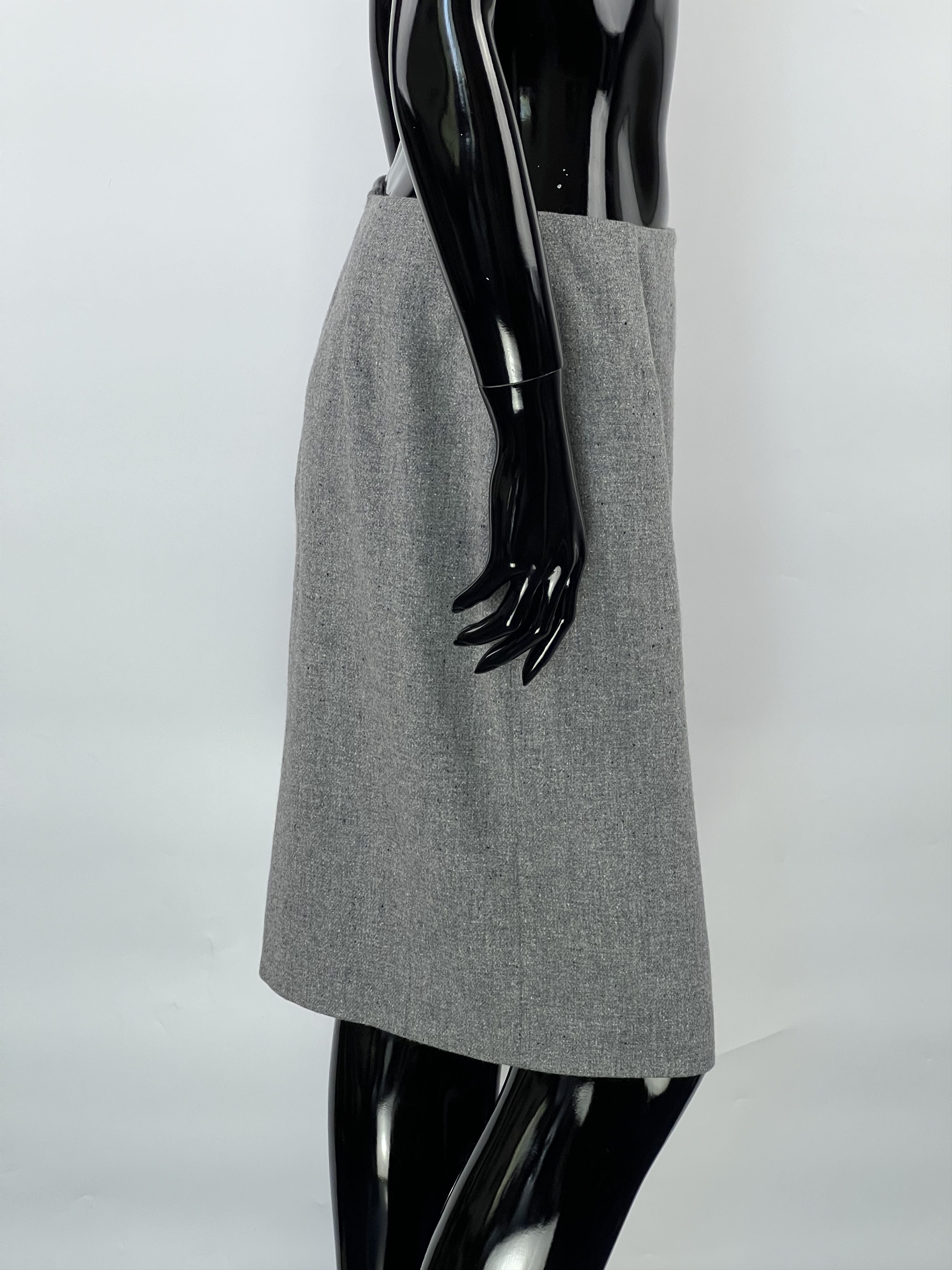 Marella Marella Vintage Gray Wool Suit Skirt Size IT44 US10 D38 GB12 Size M / US 6-8 / IT 42-44 - 13 Thumbnail