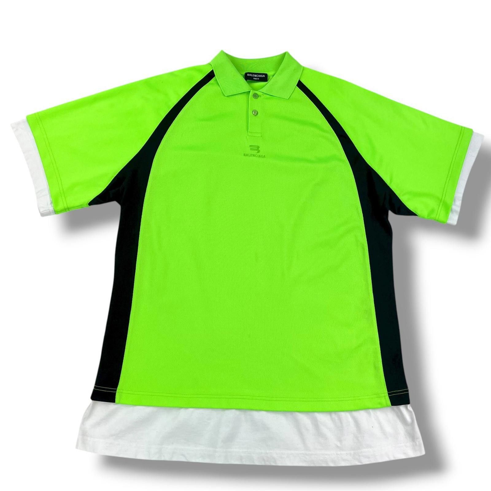 Balenciaga Neon Layered Polo Shirt