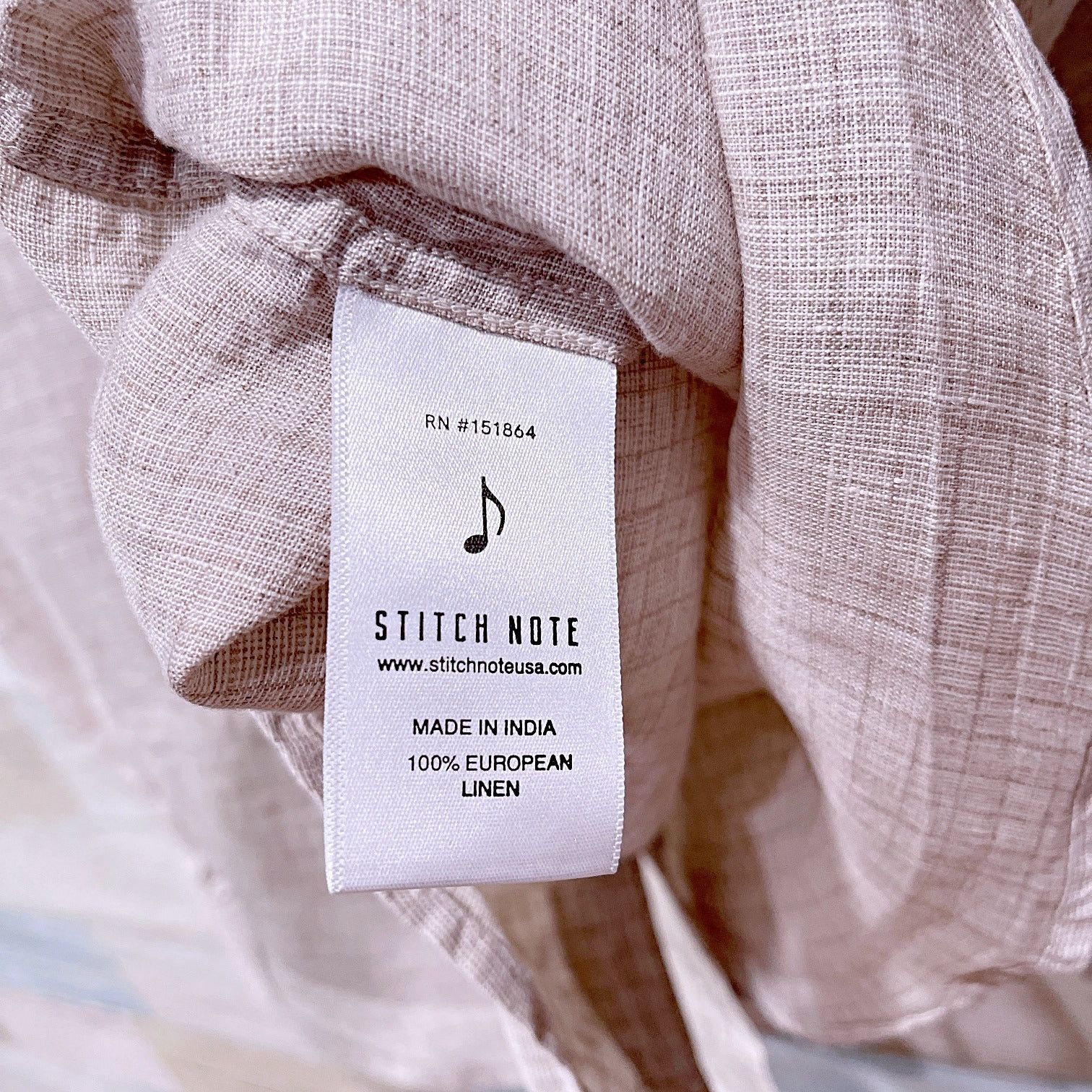 Other Stitch Note European Linen Shirt Beige Check Mens Medium Size US M / EU 48-50 / 2 - 6 Thumbnail