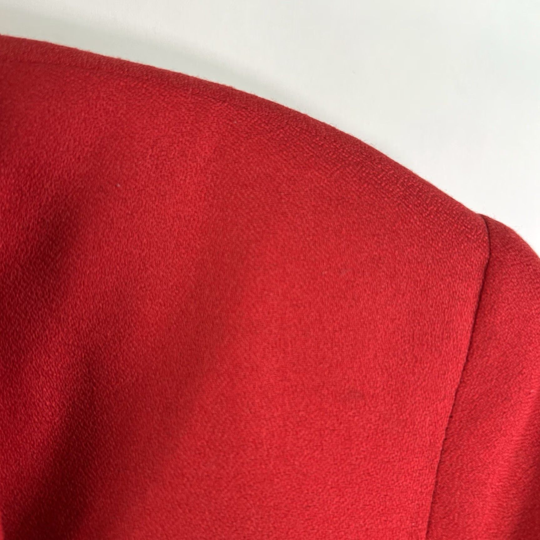 Vintage VINTAGE Gilmor 2-Piece Suit Set Wool Blend Blazer & Pants Womens Size 16 Red 80s 90s Size 38" / US 16 / IT 52 - 5 Thumbnail