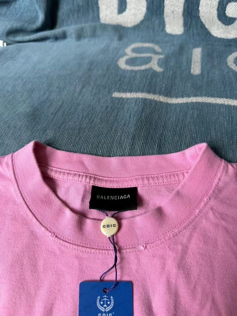 Balenciaga Balenciaga Pink Graffiti Short Sleeve Size US XS / EU 42 / 0 - 3 Thumbnail