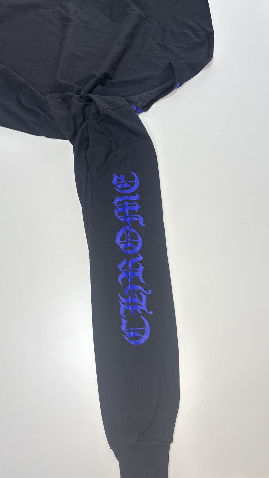 Chrome Hearts Chrome Hearts Long Sleeve Black Blue Script Size L Size US L / EU 52-54 / 3 - 4 Thumbnail