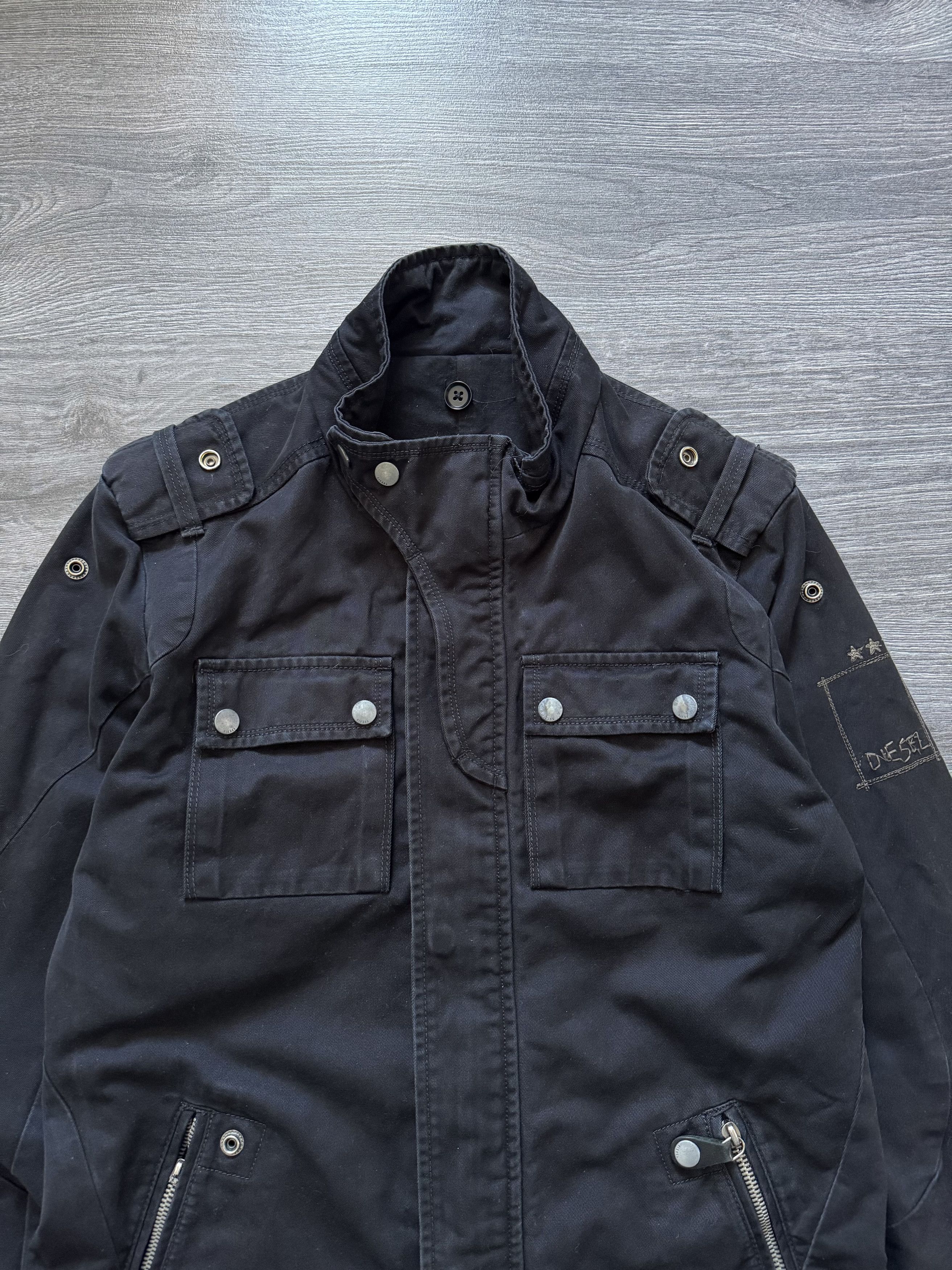 Diesel Vintage Diesel Multi Pocket Field Jacket Utility Cargo Size US M / EU 48-50 / 2 - 2 Thumbnail