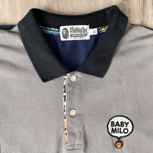 Bape BAPE MILO LOGO polo shirt a bathing ape NIGO Size US XL / EU 56 / 4 - 7 Thumbnail
