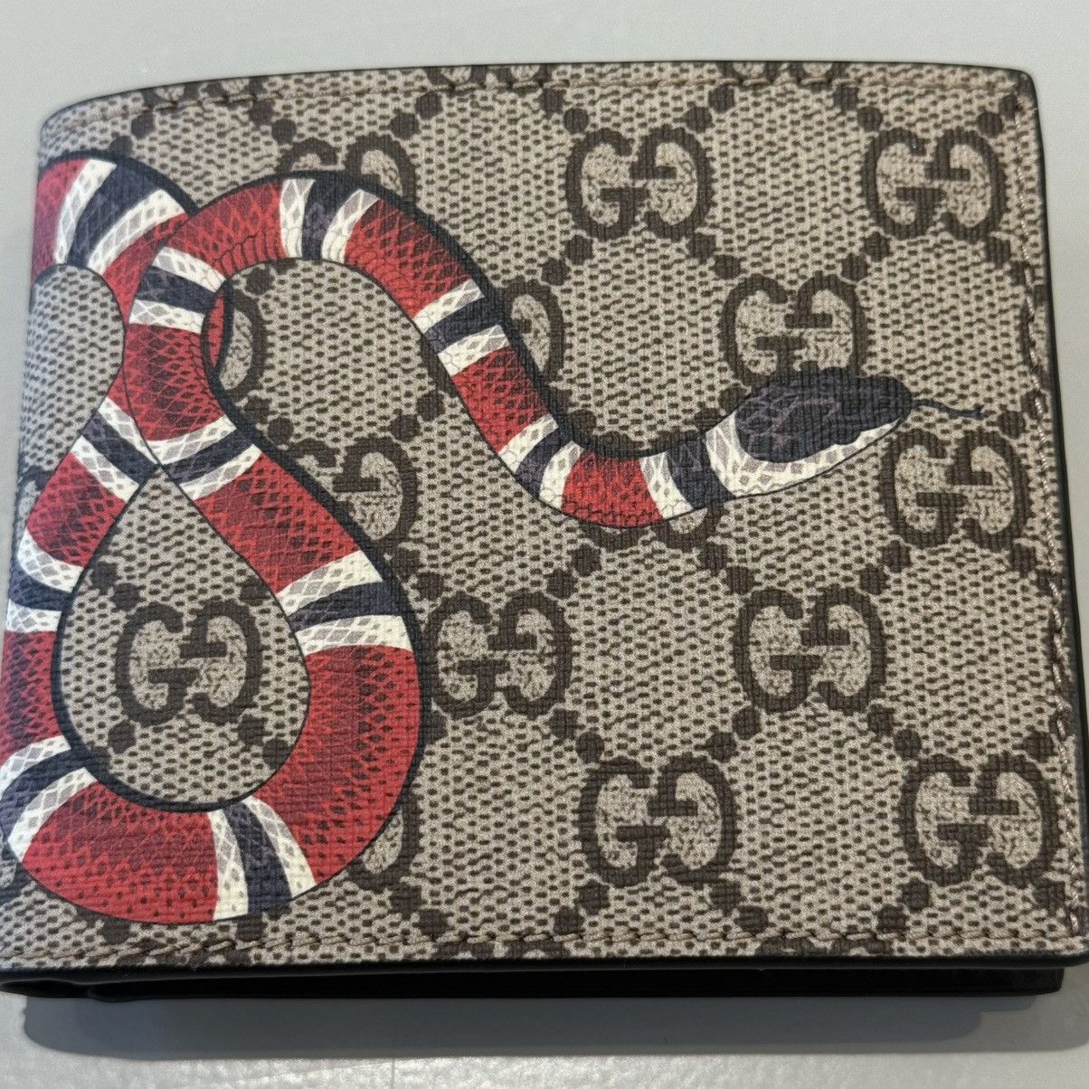 Gucci Gucci Kingsnake Bifold Wallet 8 Card Slot Size ONE SIZE - 6 Thumbnail