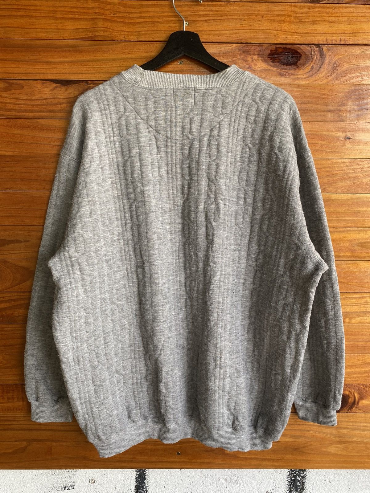 Gianni Valentino Vintage Gianni Valentino Italy Grey Knit Sweatshirt Pullover Size US XXL / EU 58 / 5 - 10 Thumbnail