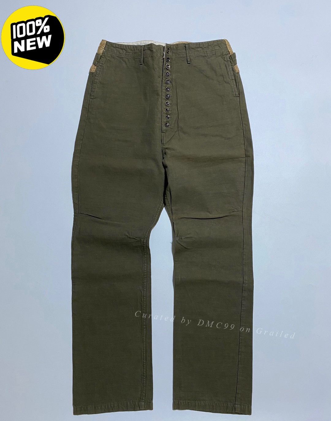 Kapital KAPITAL Cotton-Linen Spliced Riding Pants Size US 28 / EU 44 - 1 Thumbnail