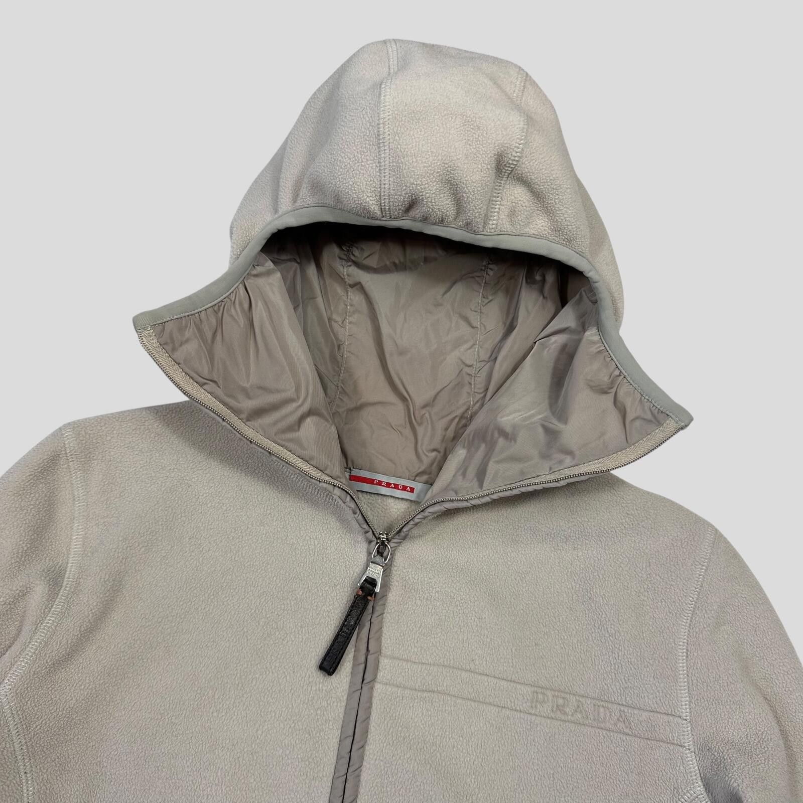 Prada Prada Sport 2006 Spellout Logo Balaclava Fleece Jacket - M Size S / US 4 / IT 40 - 6 Thumbnail