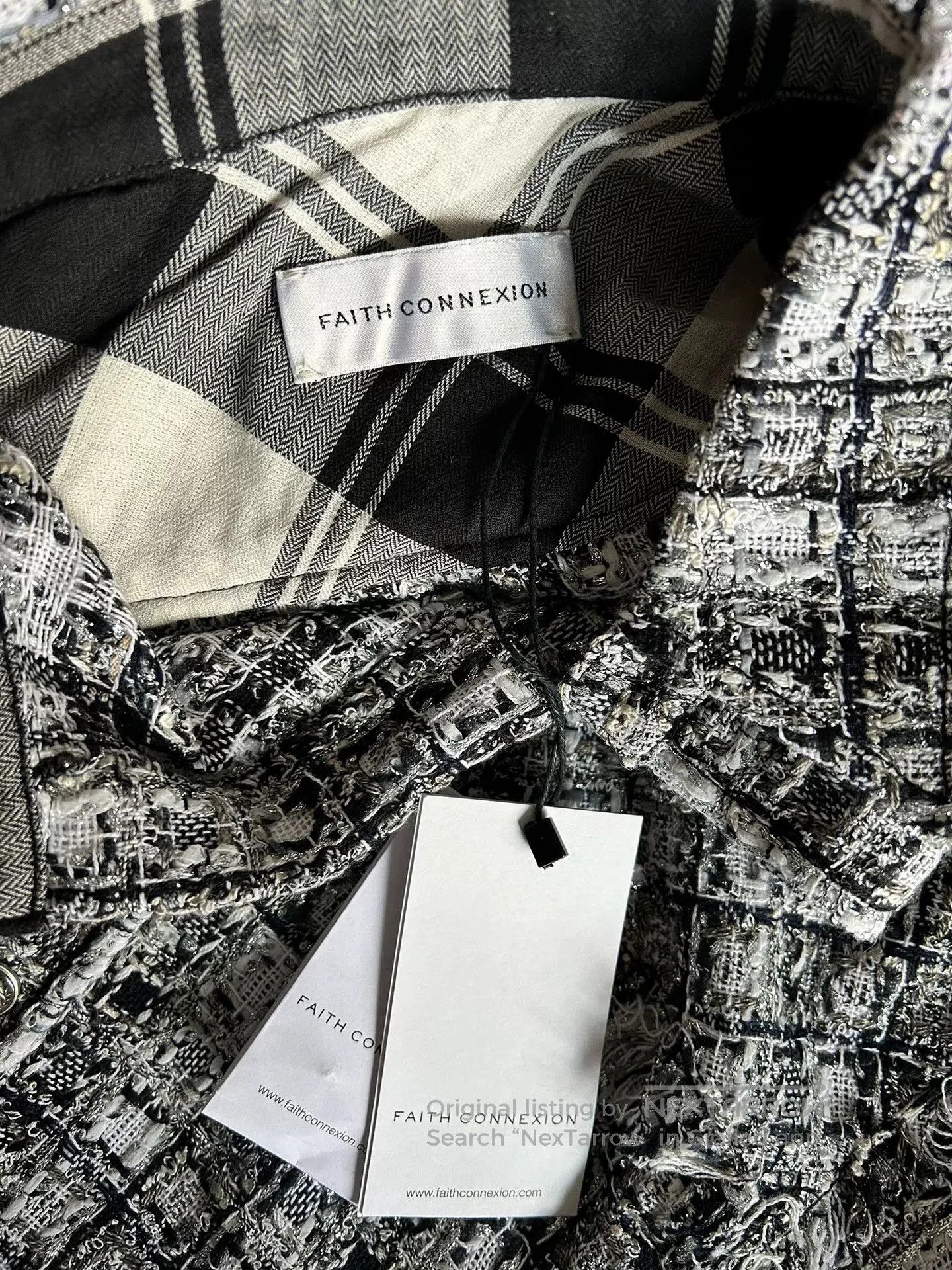 Faith Connexion Faith Connexion Silver Tweed Shirt. Size M / US 6-8 / IT 42-44 - 5 Thumbnail