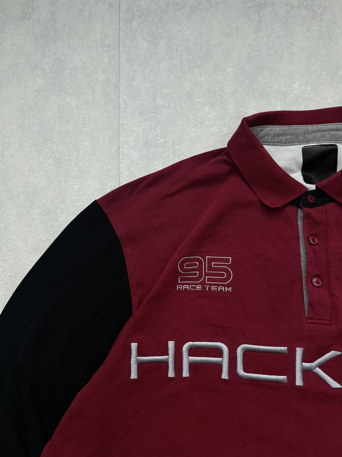 Hackett 00’s HACKETT X ASTON MARTIN RARE LONGSLEEVE POLO TEE Y2K Size US XXL / EU 58 / 5 - 5 Thumbnail