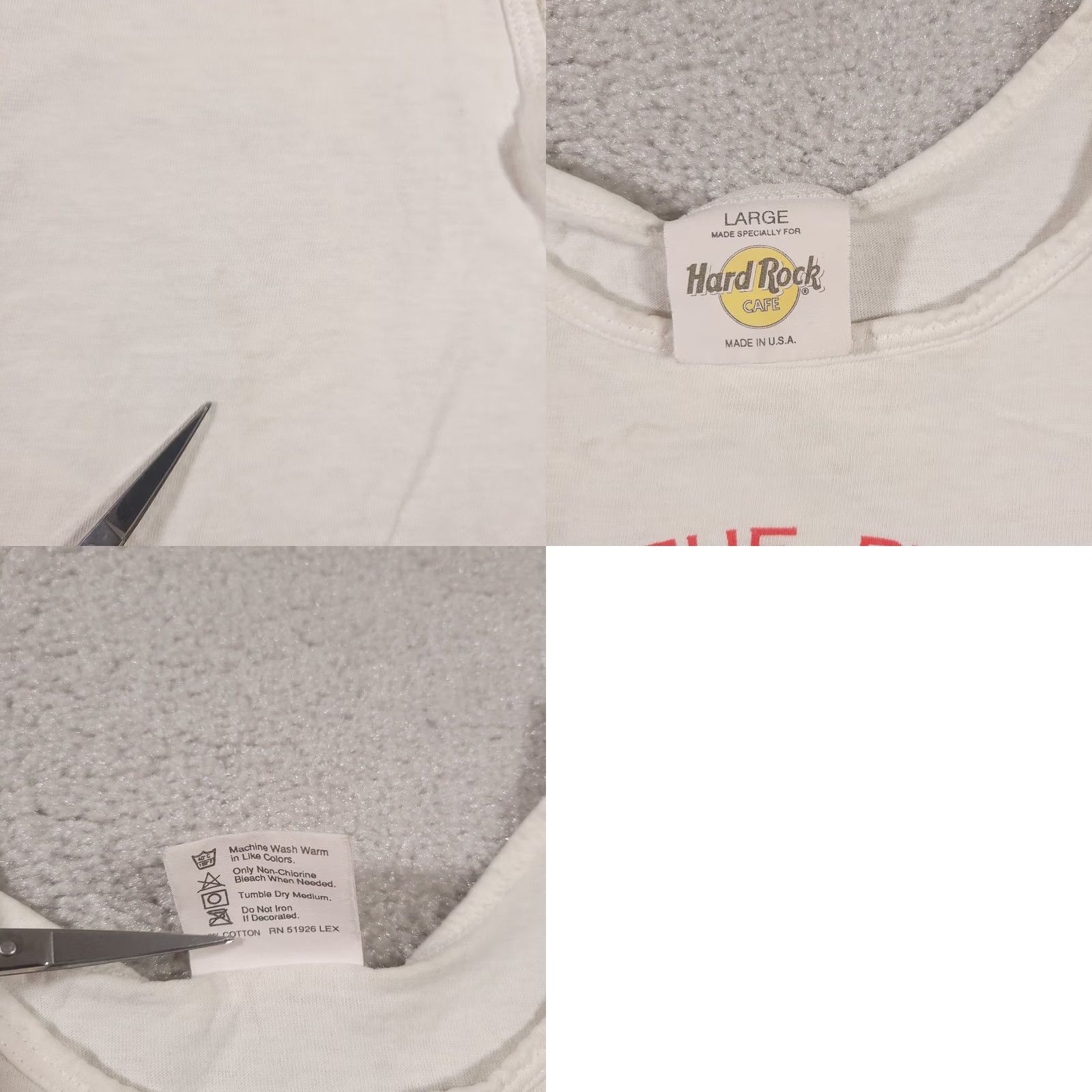 Hard Rock Cafe VINTAGE Hard Rock Cafe Washington DC Tank Top Shirt Adult Large White Made in USA Size US L / EU 52-54 / 3 - 10 Thumbnail