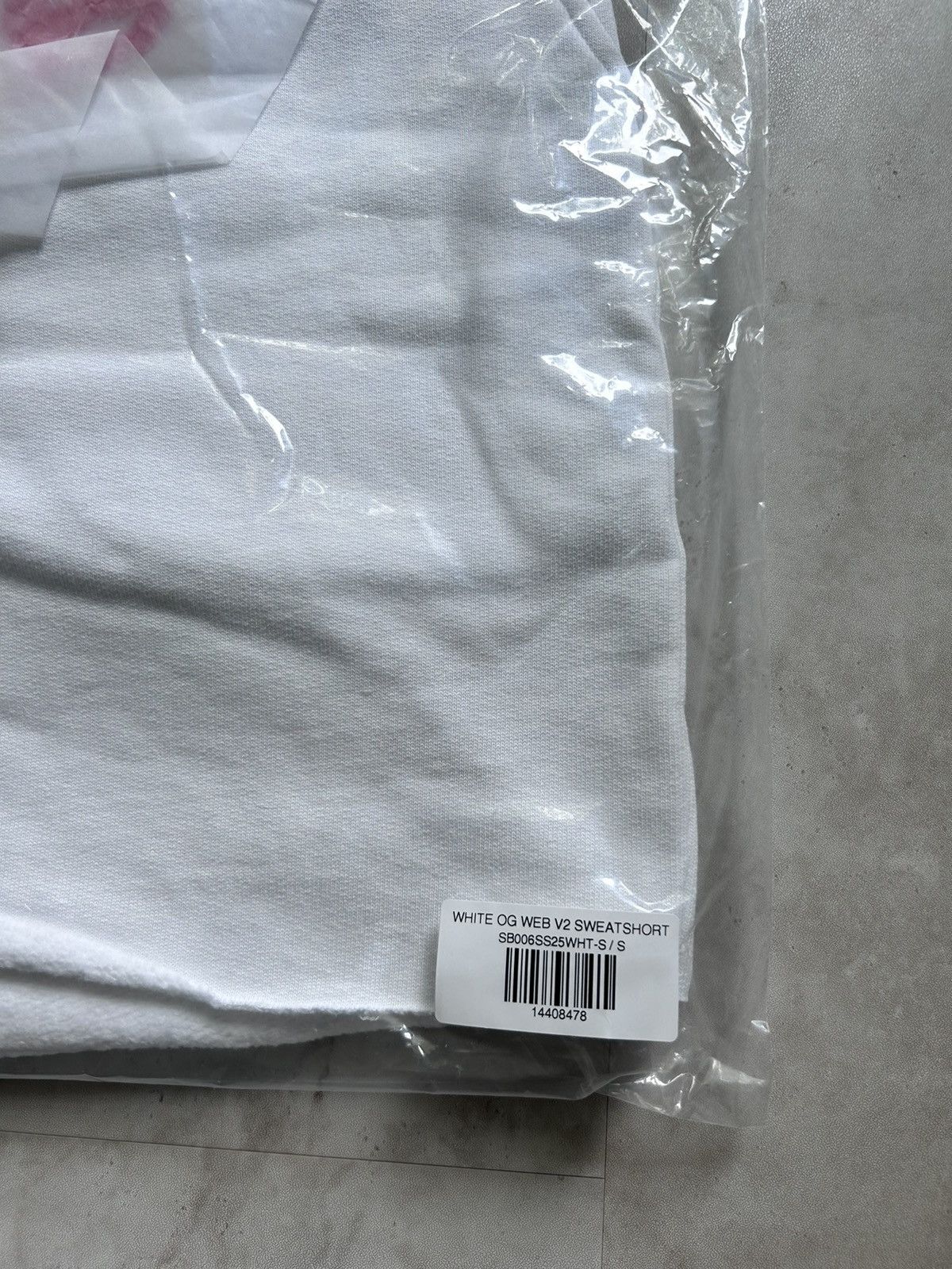 Sp5der × Young Thug Sp5der OG Web Sweatshort White Orange Size S Size US 30 / EU 46 - 9 Thumbnail