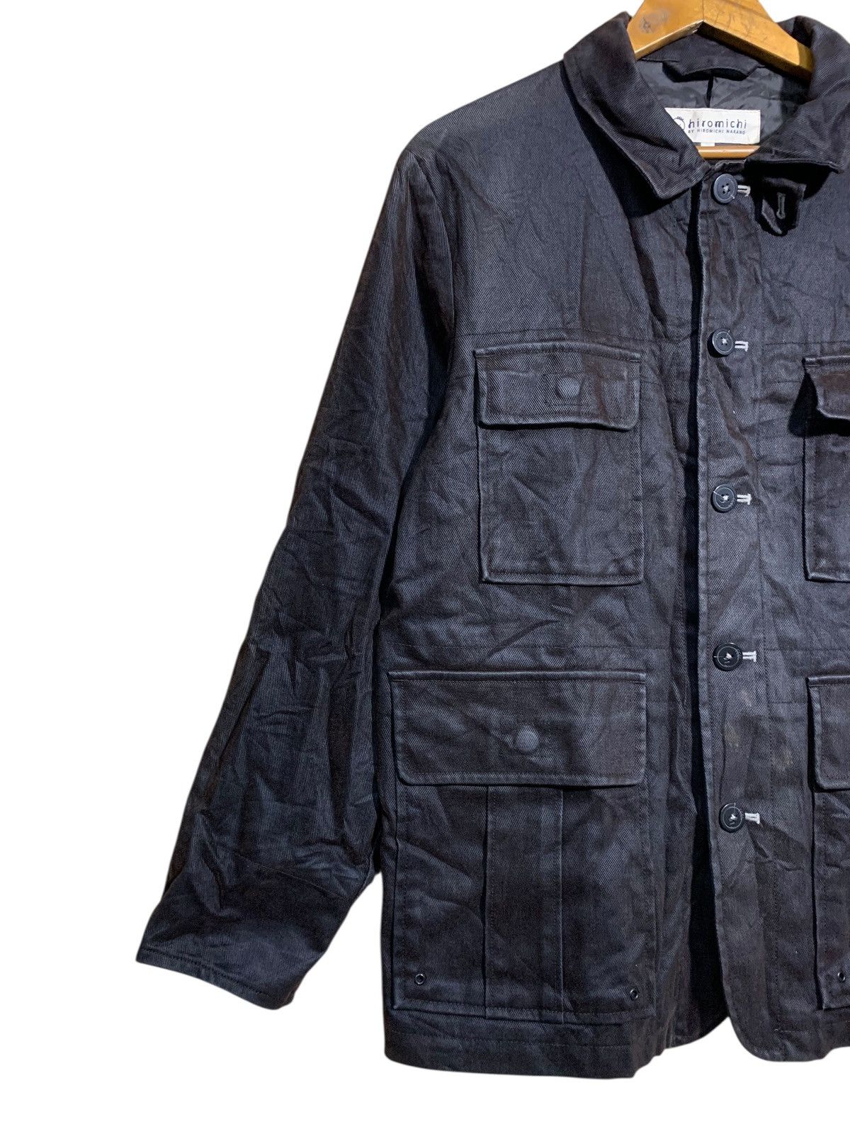 Japanese Brand 🔥HIROMICHI NAKANO BROWN COATED UTILITY JACKETS Size US M / EU 48-50 / 2 - 2 Thumbnail